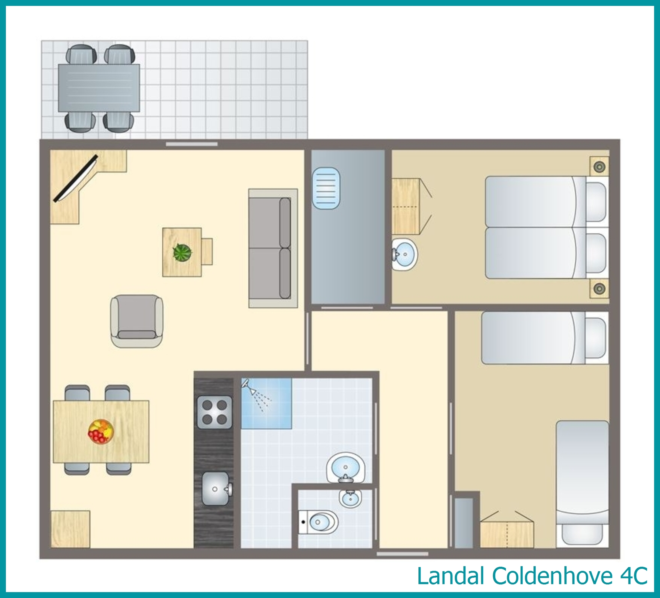 4-persoons bungalow 4C in Coldenhove