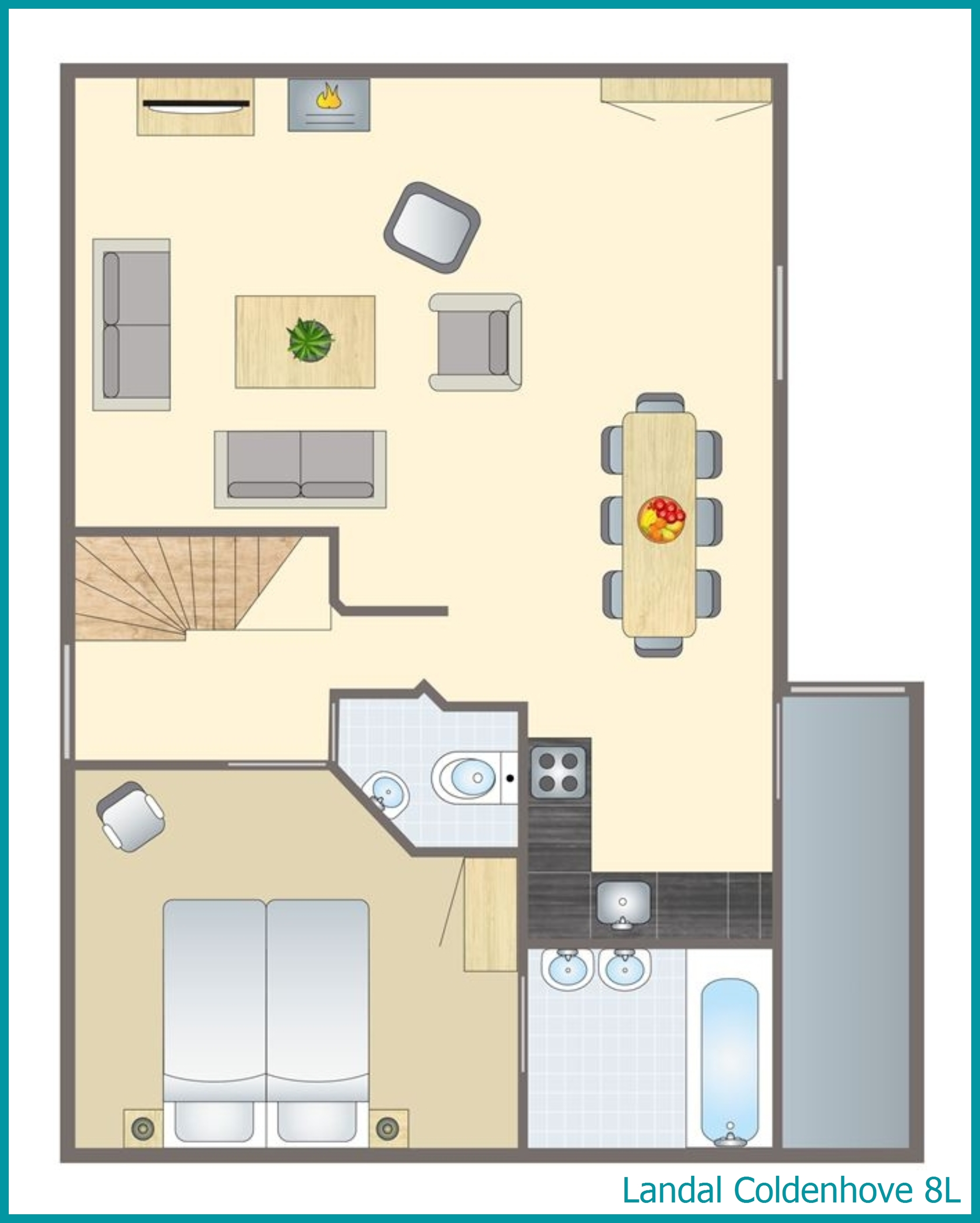 8-persoons bungalow 8L in Coldenhove