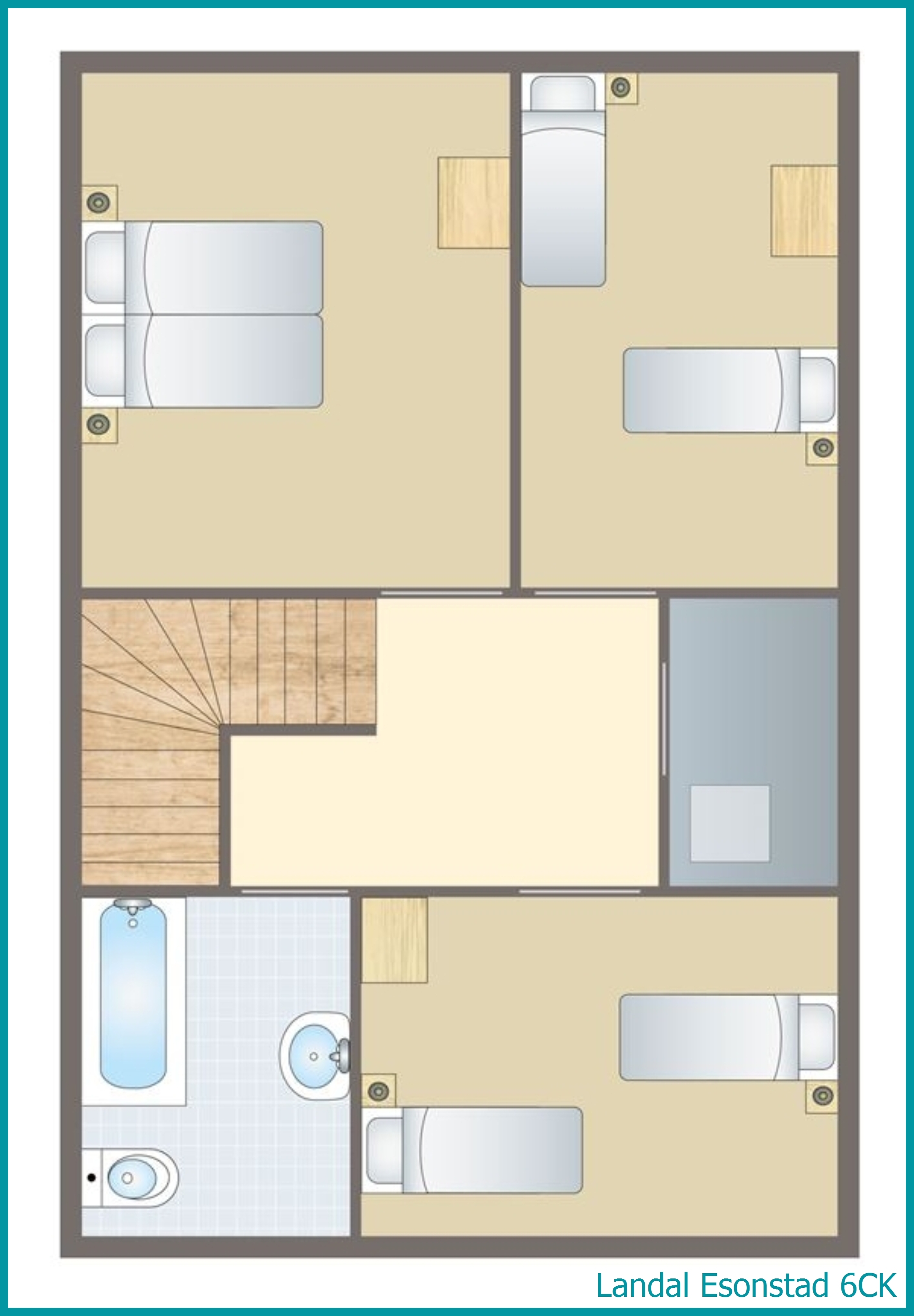 6-persoons kinderbungalow 6CK in Esonstad