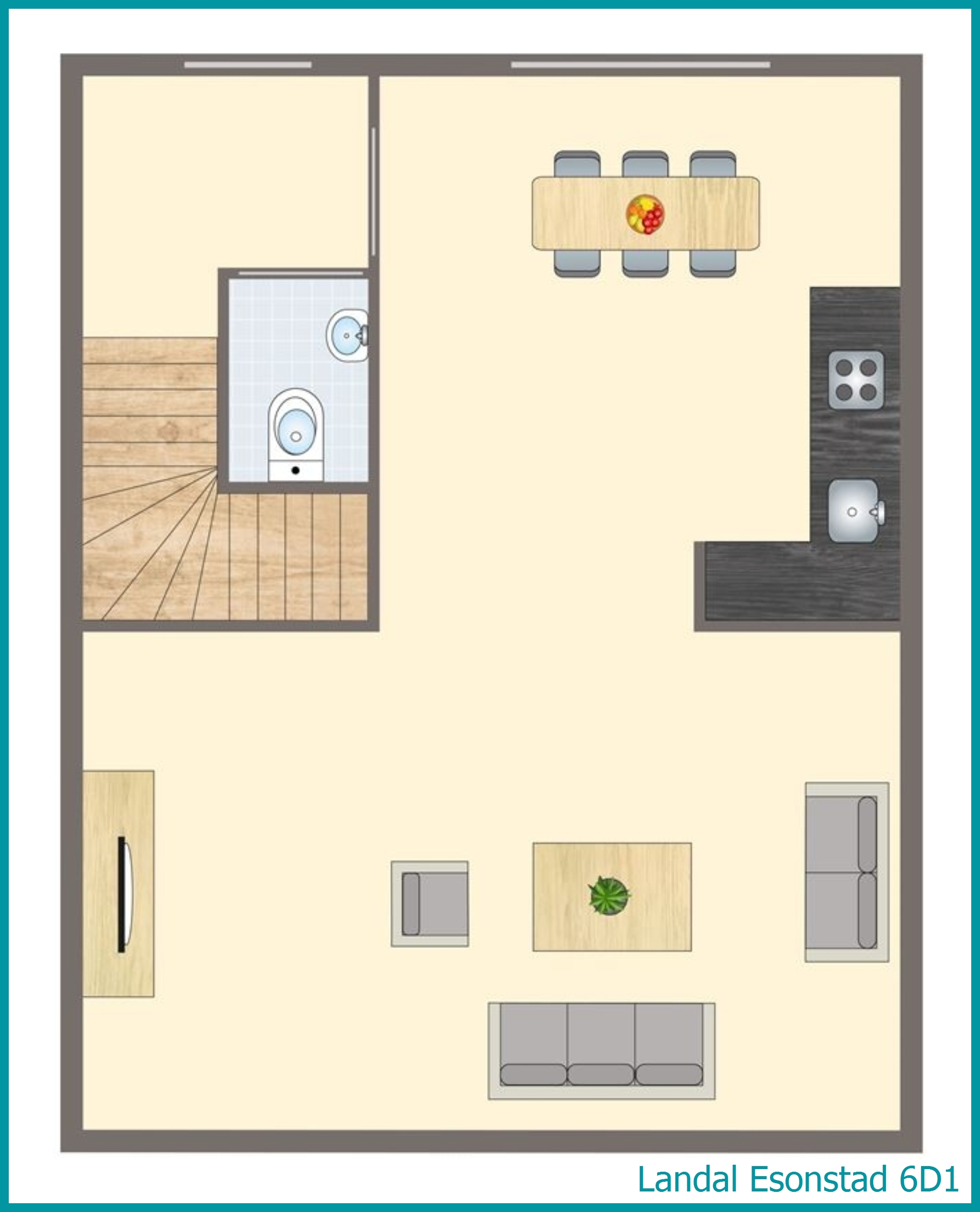 6-persoons maisonnette 6D1 in Esonstad