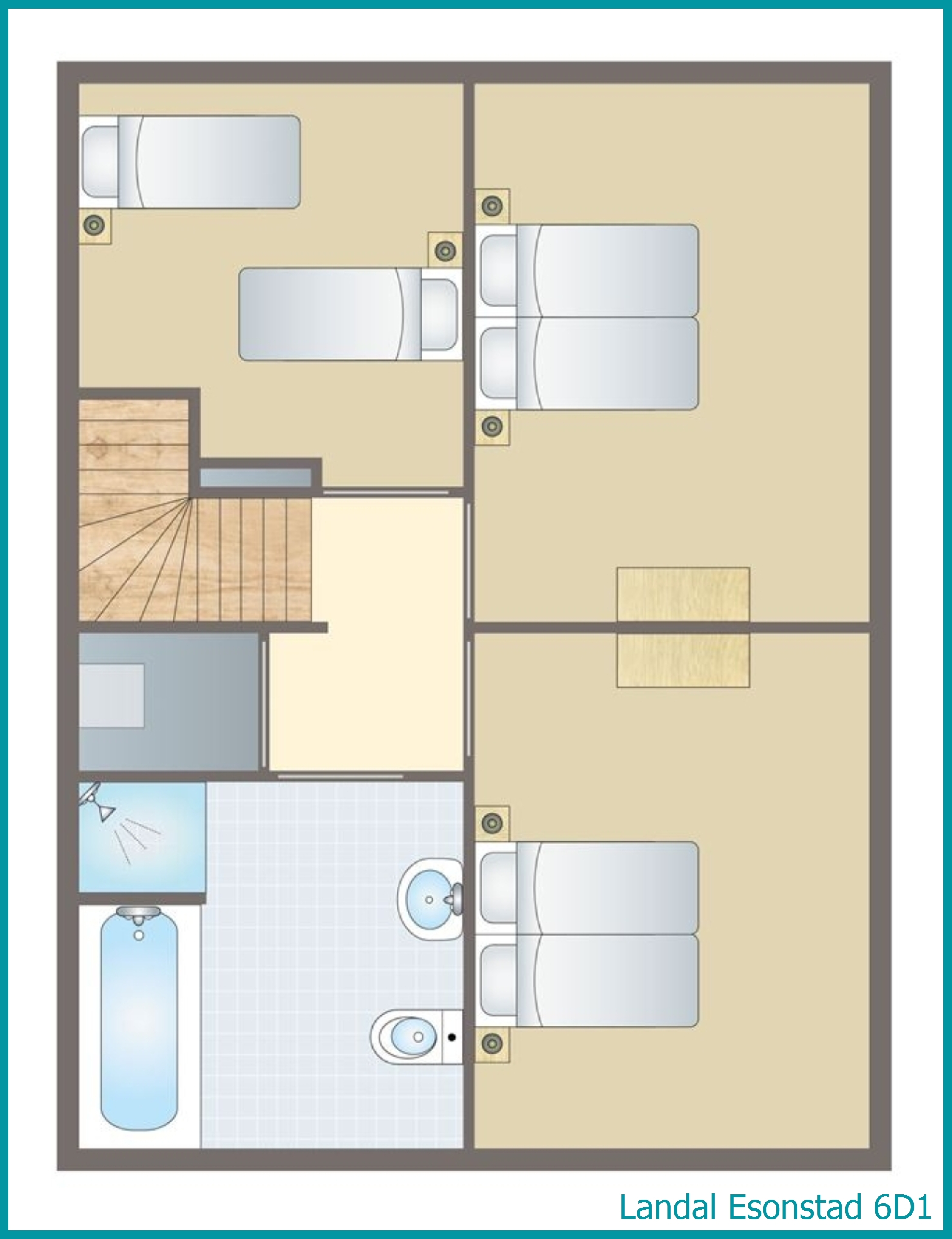 6-persoons maisonnette 6D1 in Esonstad