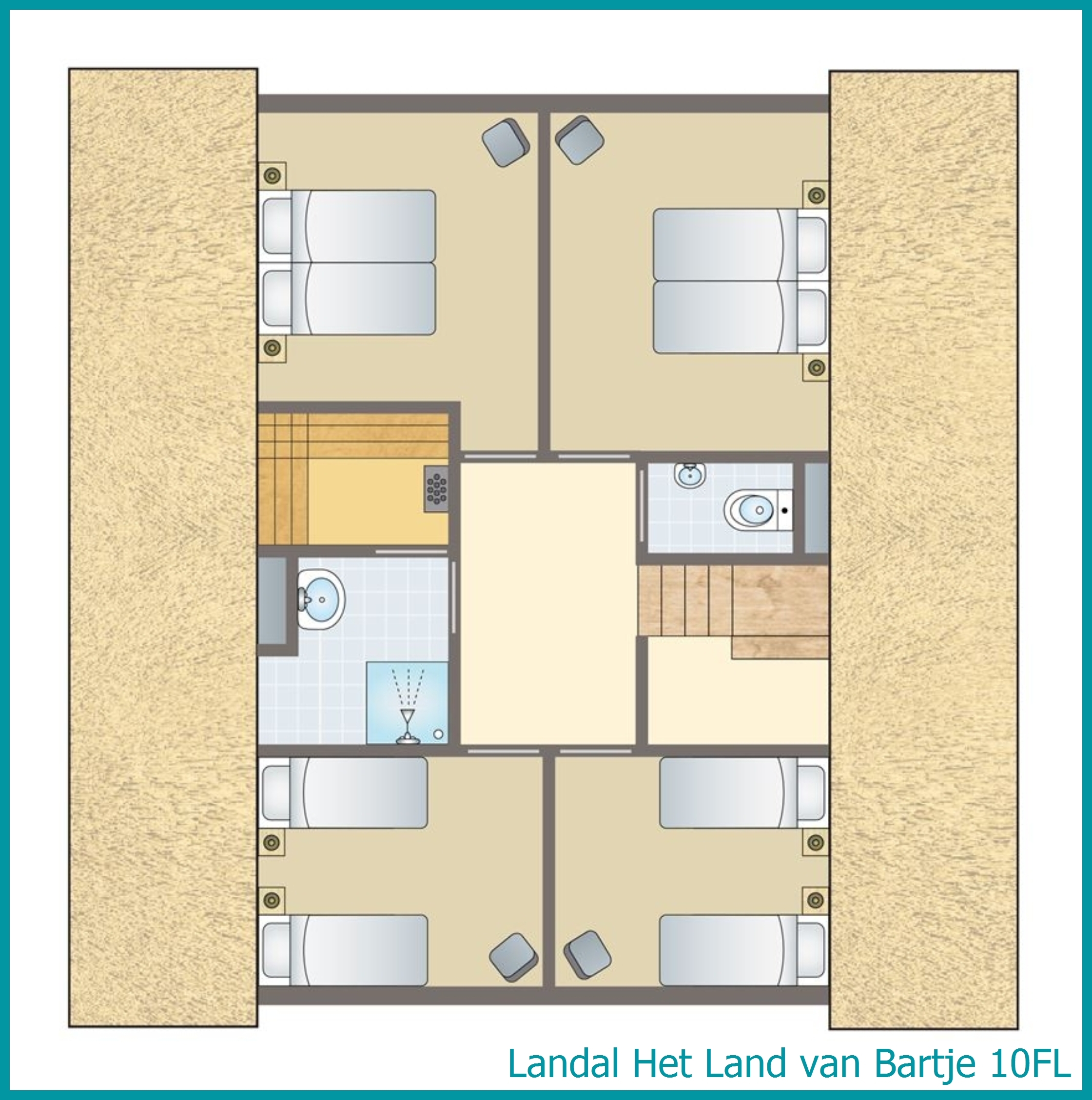 10-persoons boerderij 10FL in Het Land van Bartje