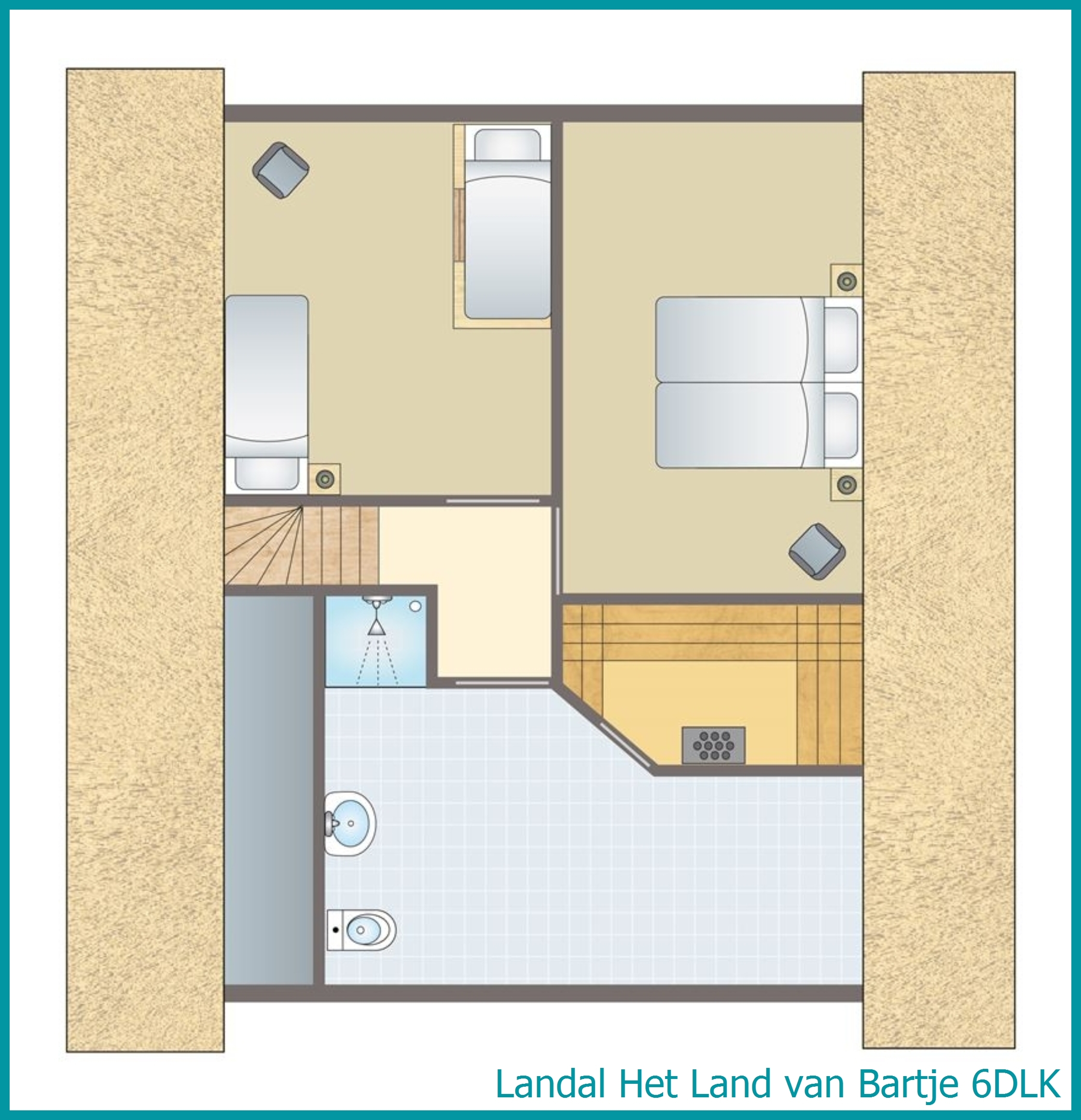 6-persoons kinderhoevewoning 6DLK in Het Land van Bartje