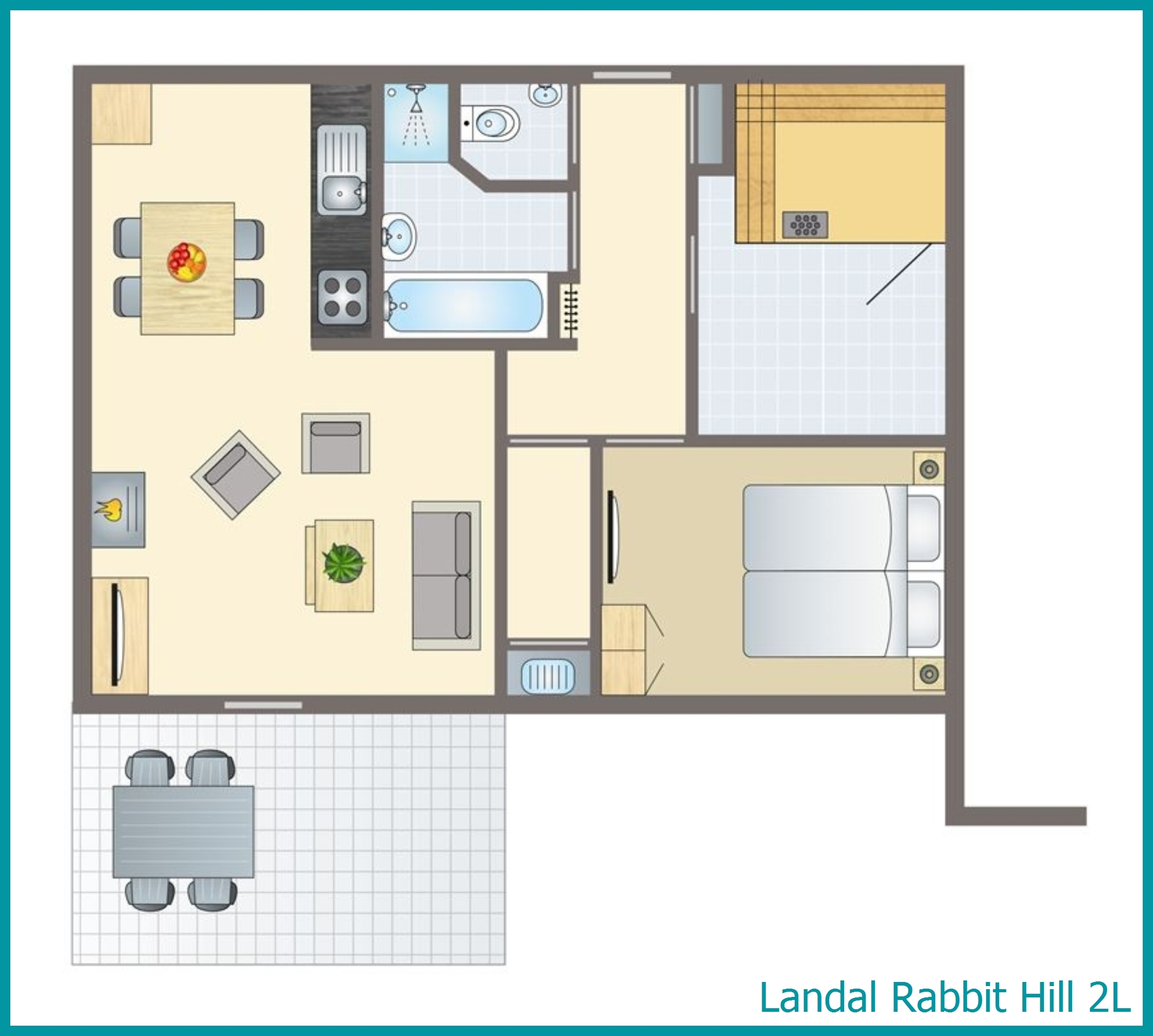 2-persoons bungalow 2L in Rabbit Hill
