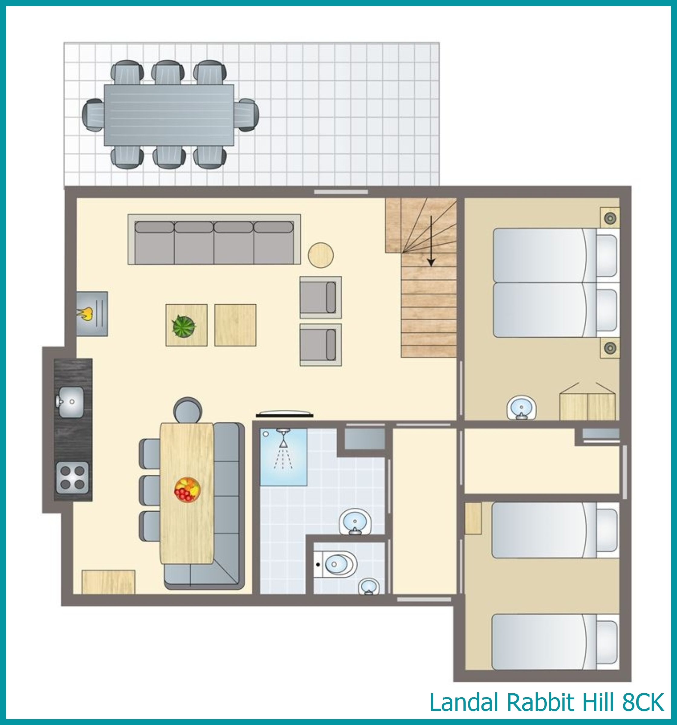 8-persoons kinderbungalow 8CK in Rabbit Hill