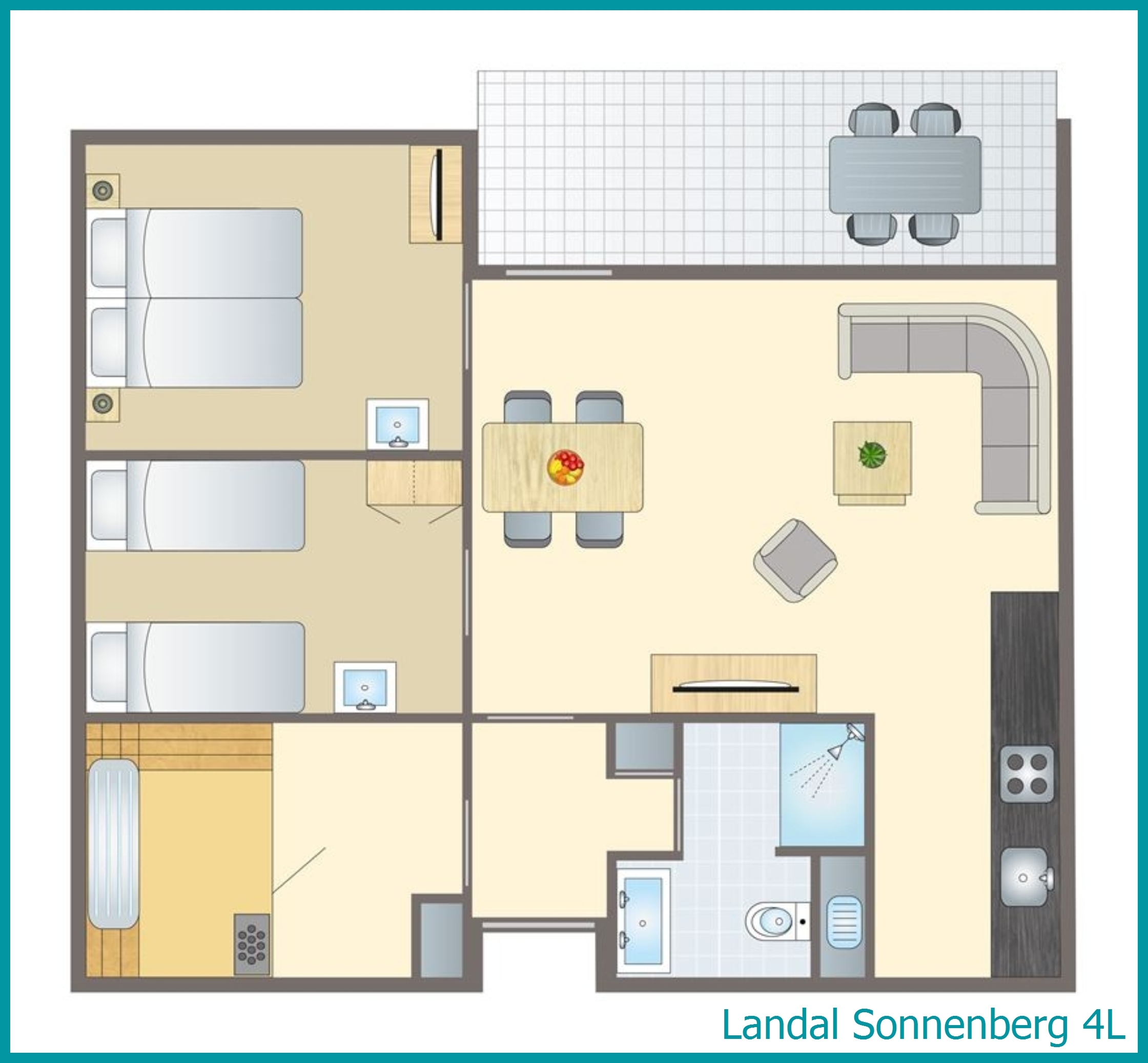 4-persoons bungalow 4L in Sonnenberg