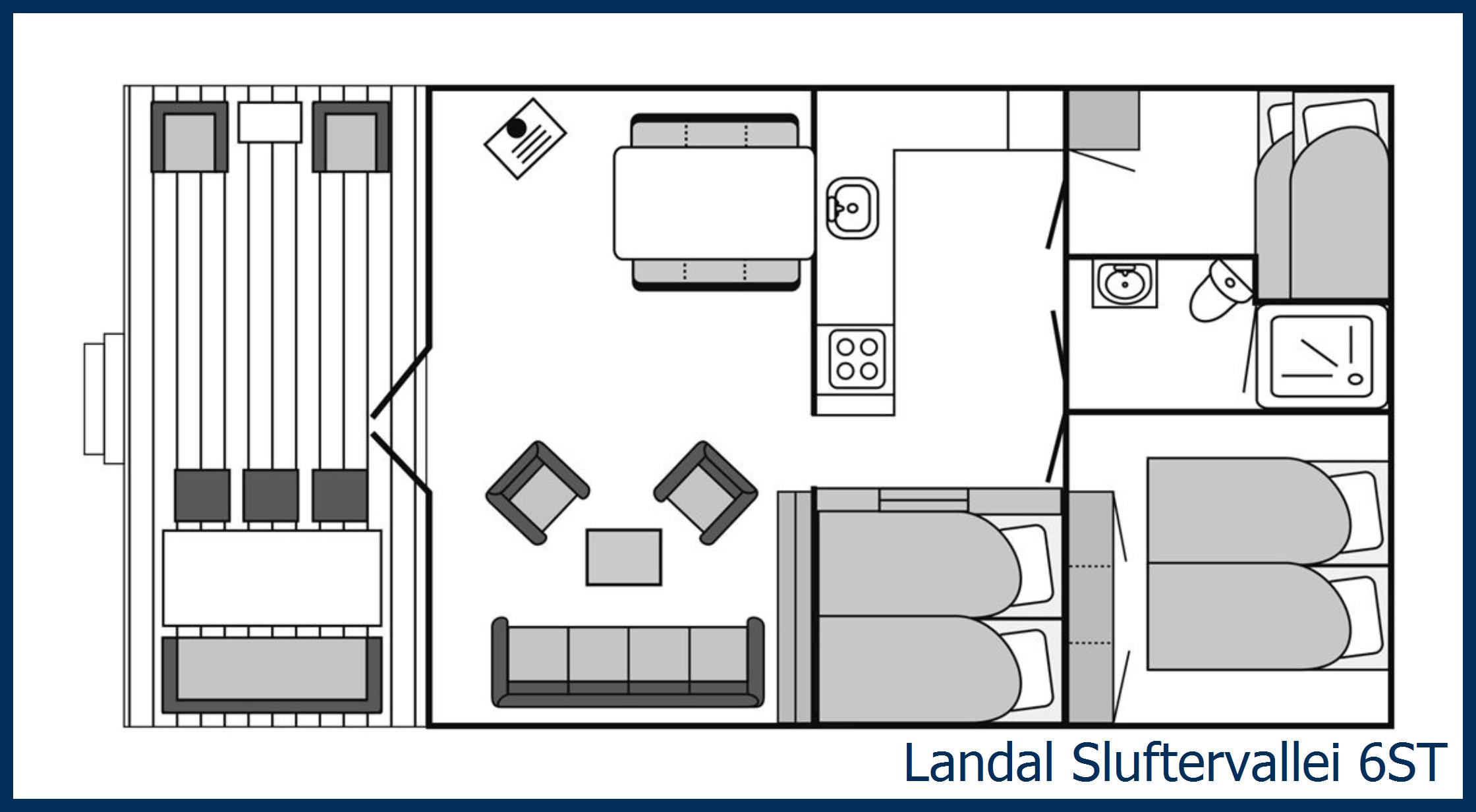 Tentes safari 6ST à Sluftervallei