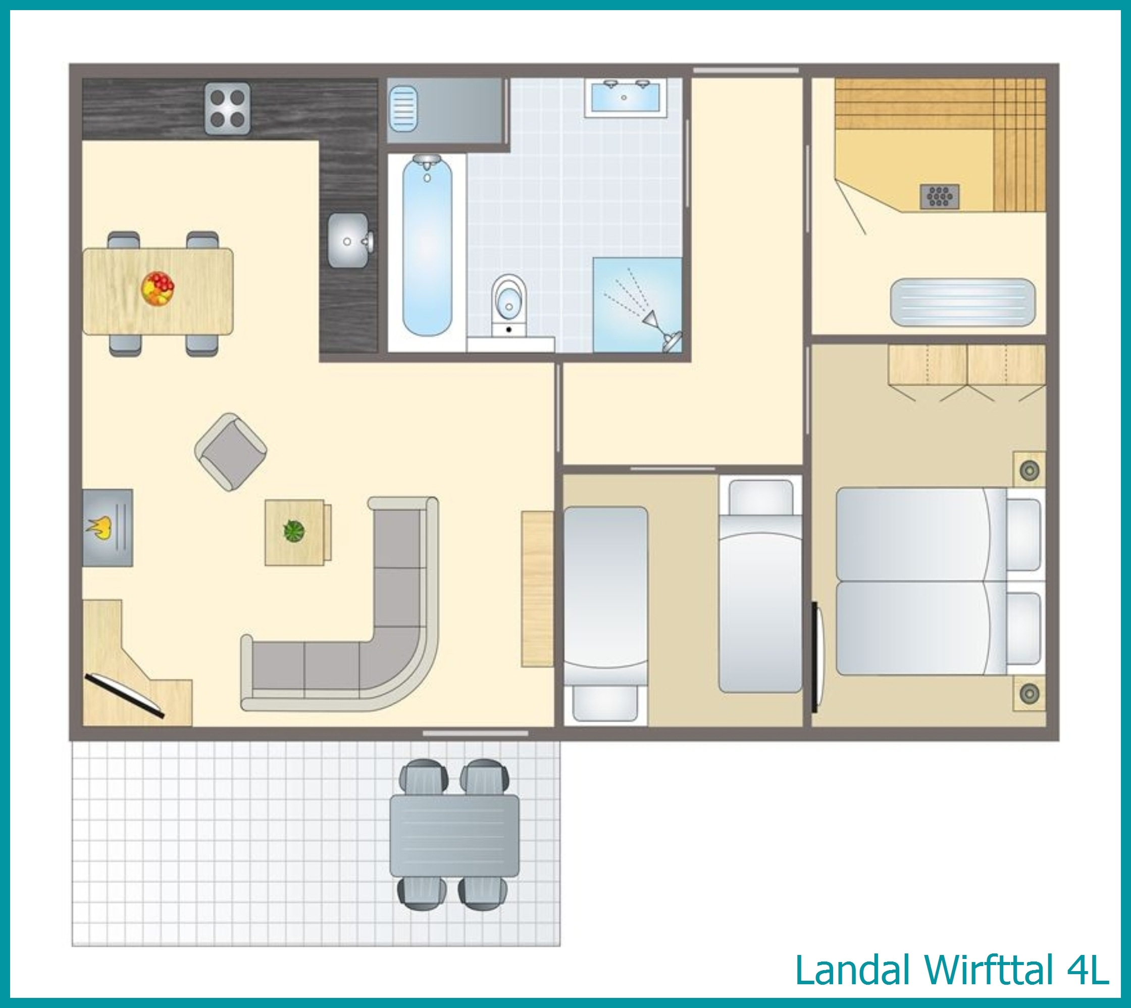 bungalow 4 personnes 4L à Wirfttal