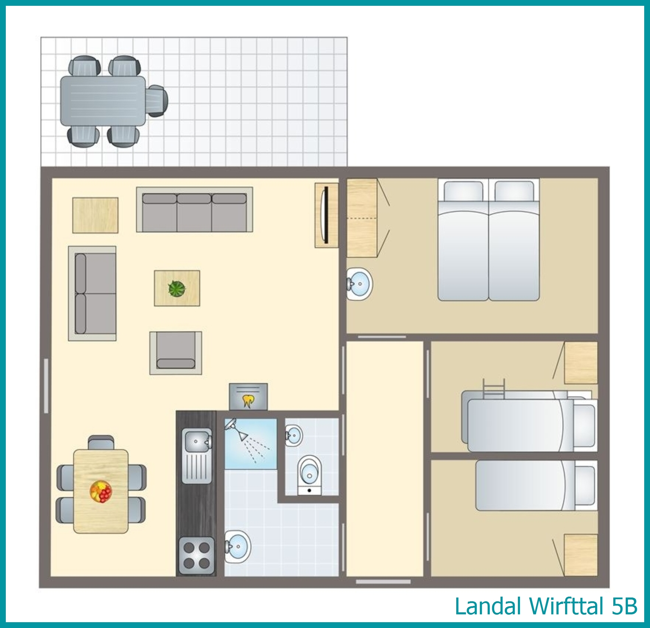 bungalow 5 personnes 5B à Wirfttal