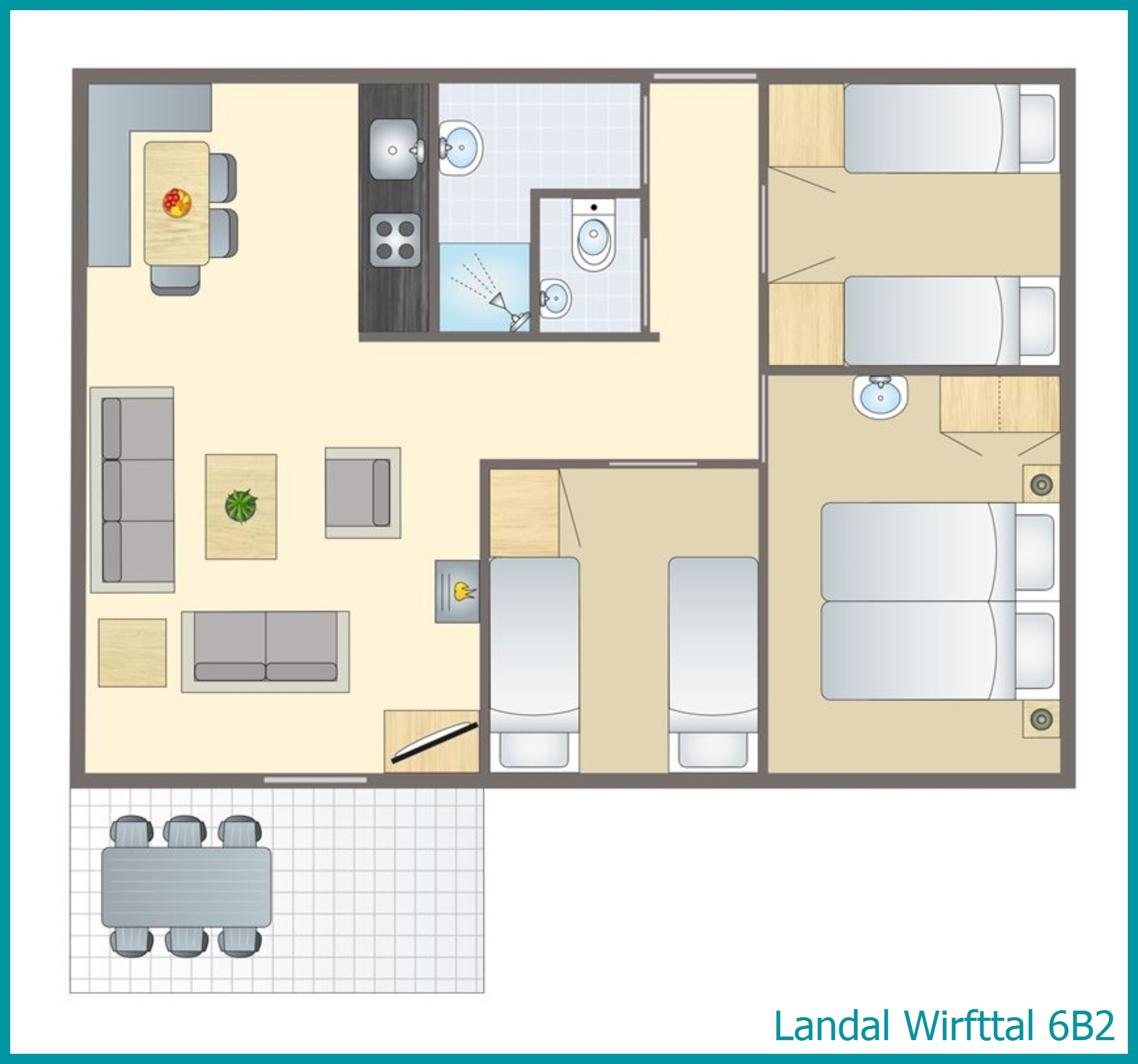 bungalow 6 personnes 6B2 à Wirfttal