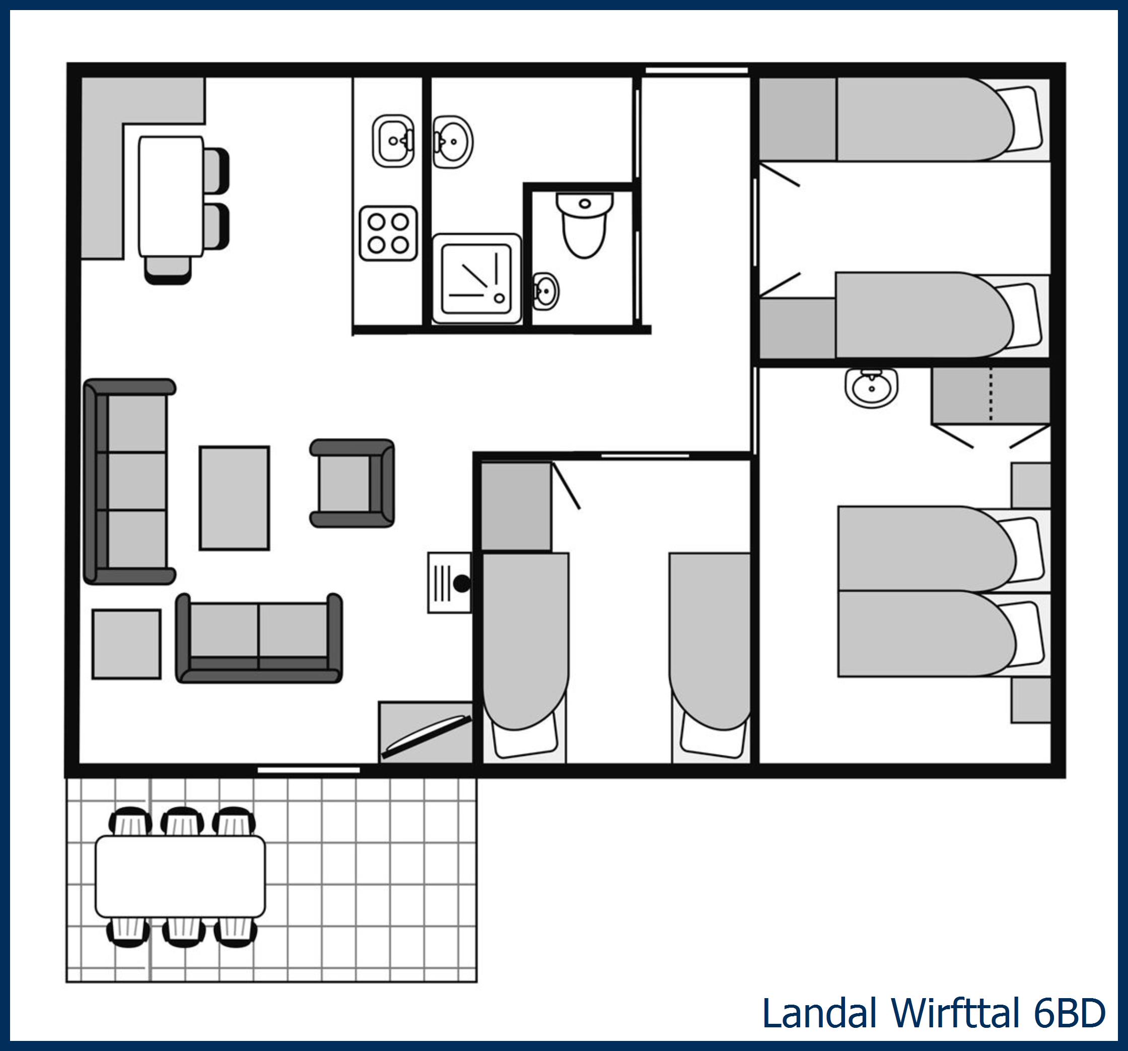 Bungalow chien 6BD à Wirfttal