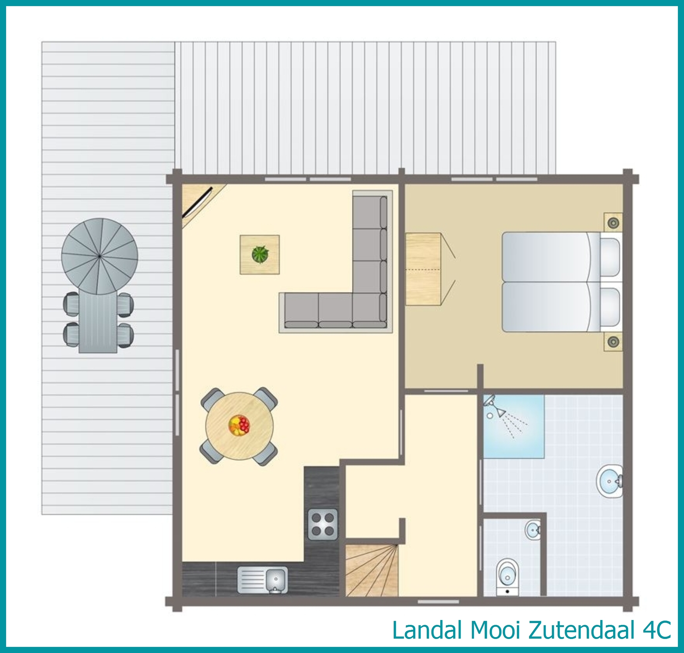 bungalow 4 personnes 4C à Mooi Zutendaal