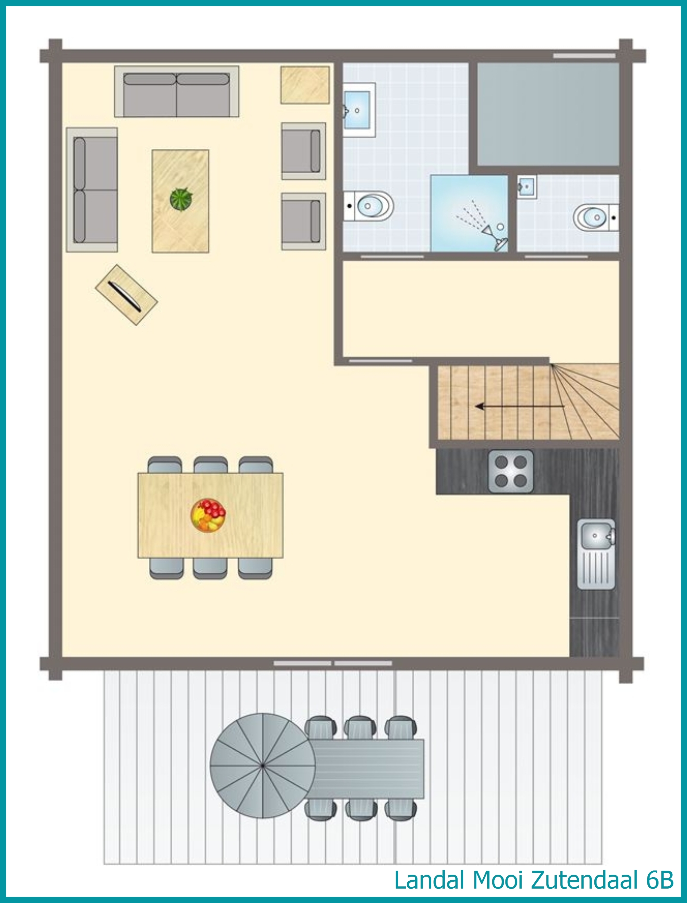 bungalow 6 personnes 6B à Mooi Zutendaal