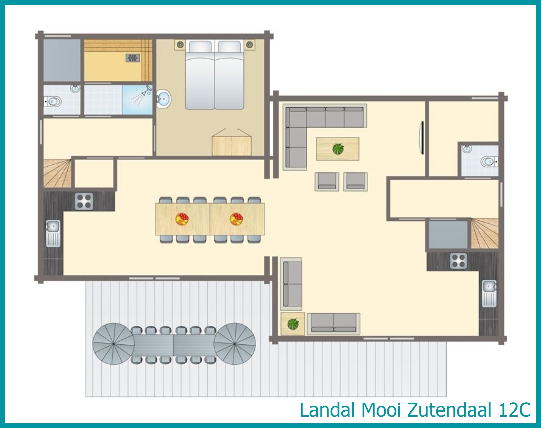 12-persoons bungalow 12C in Mooi Zutendaal