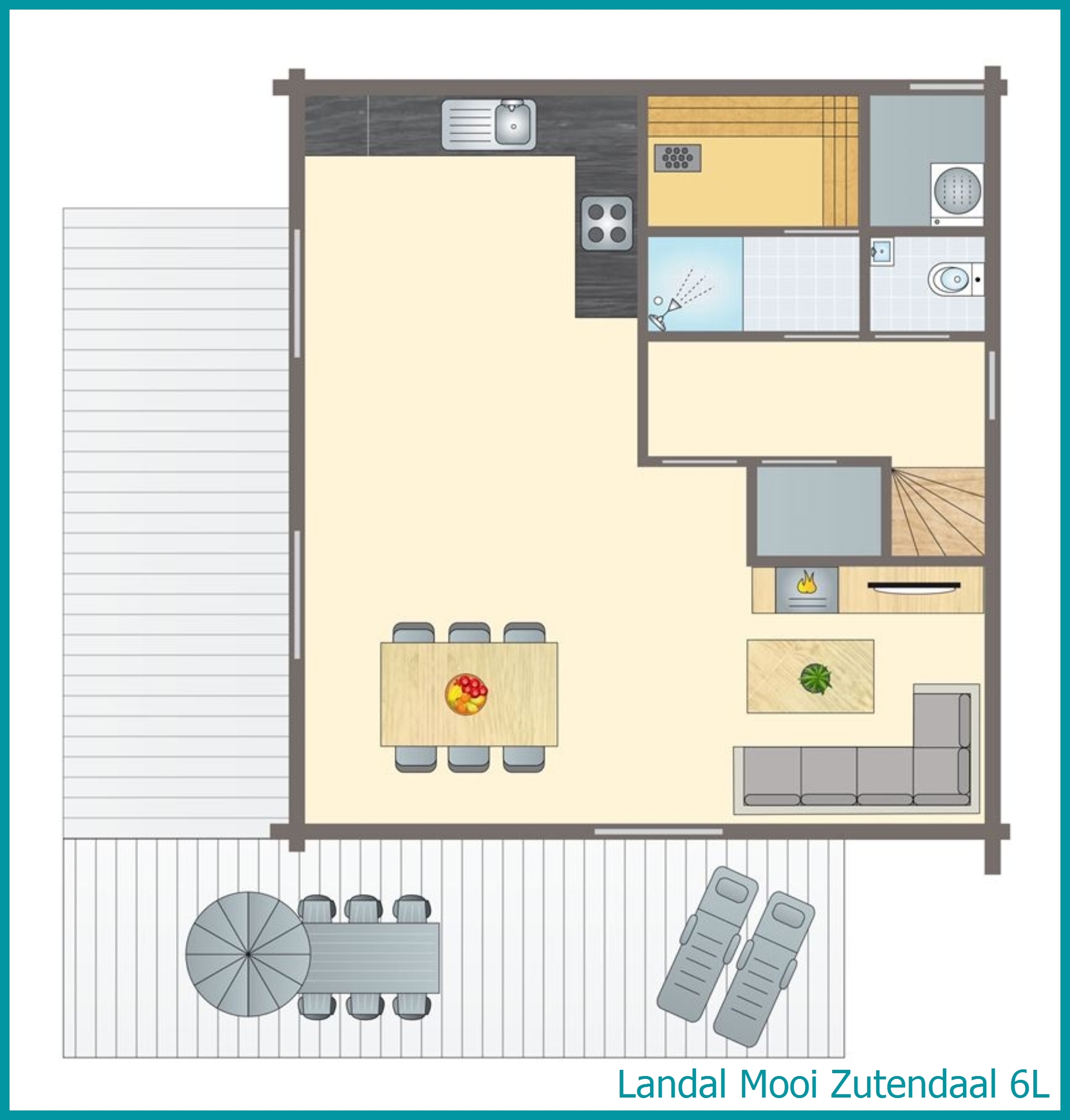 6-persoons bungalow 6L in Mooi Zutendaal