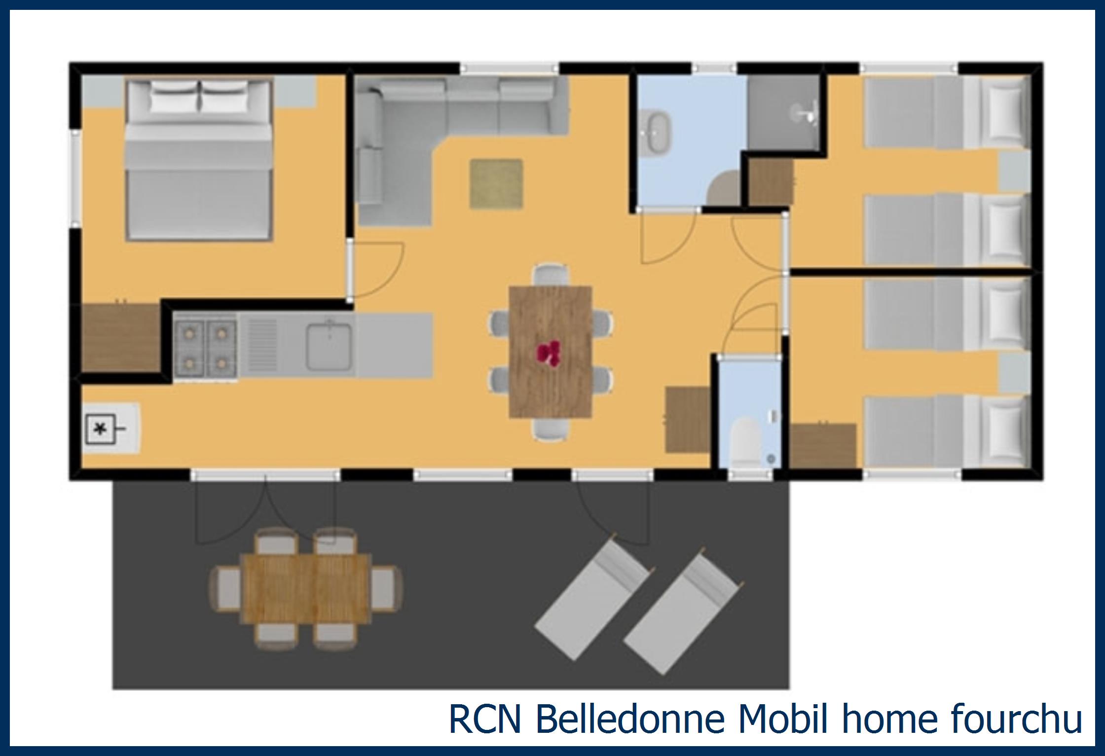 Mobil home fourchu in Belledonne