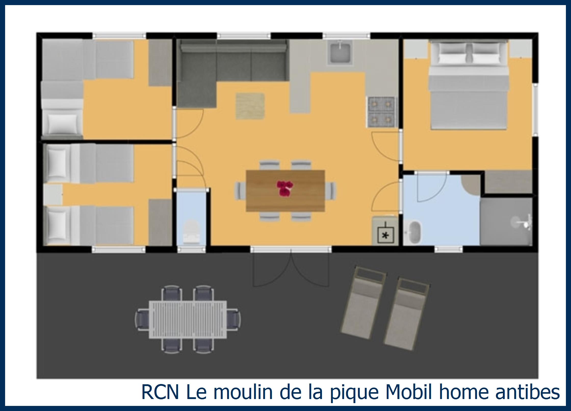 Caravane Mobil home antibes à Domaine de la Noguière