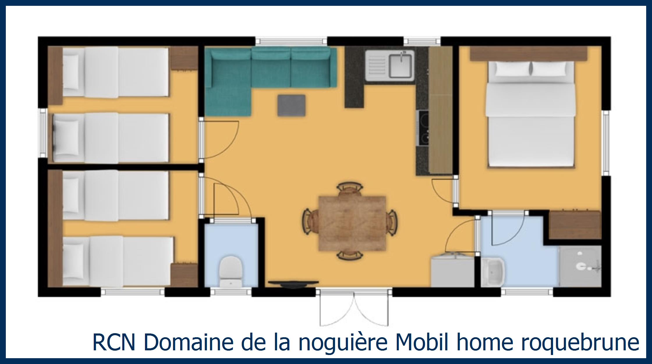 Stacaravan Mobil home roquebrune in Domaine de la Noguière