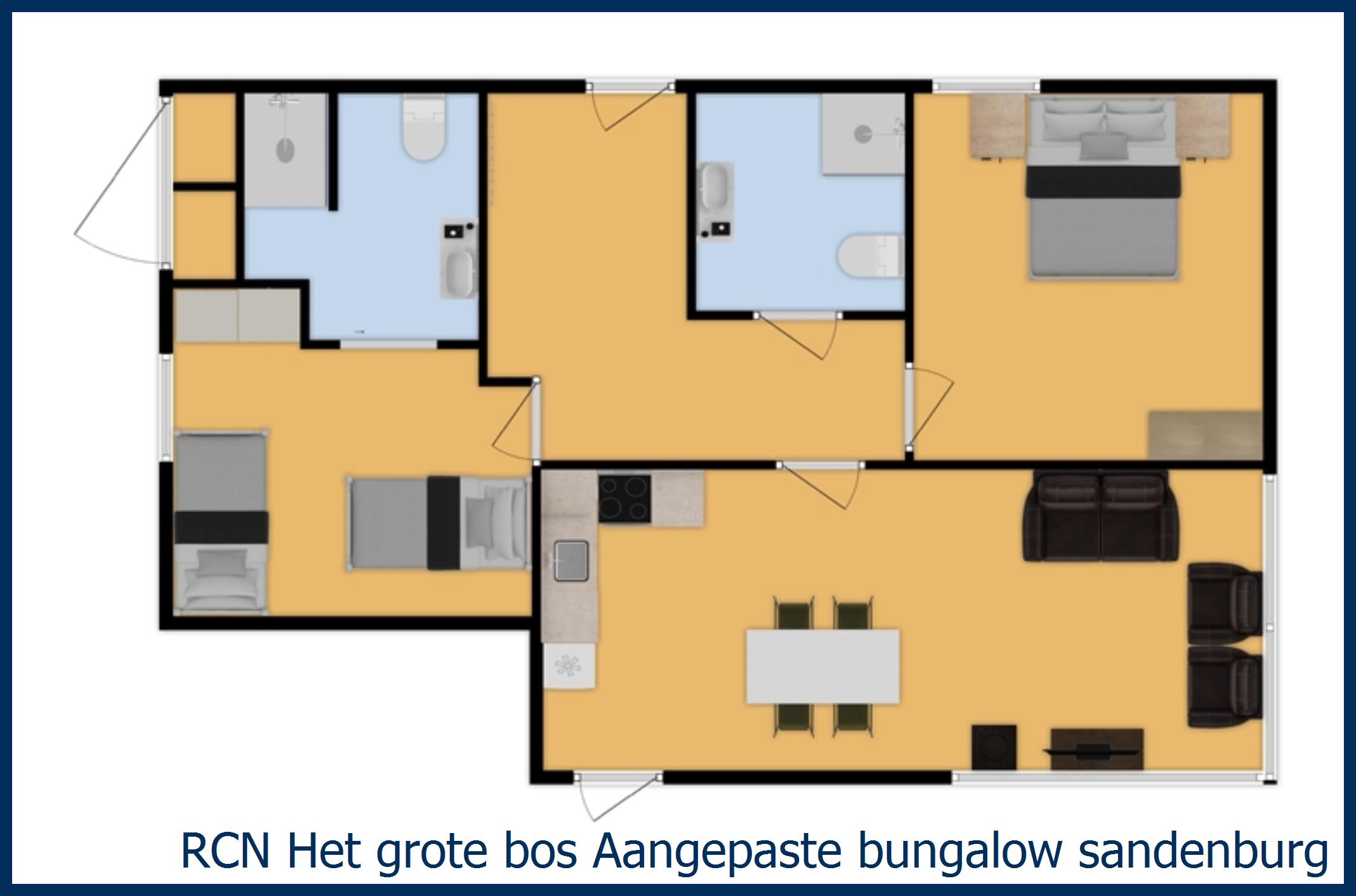 Bungalow Aangepaste  sandenburg in Het Grote Bos