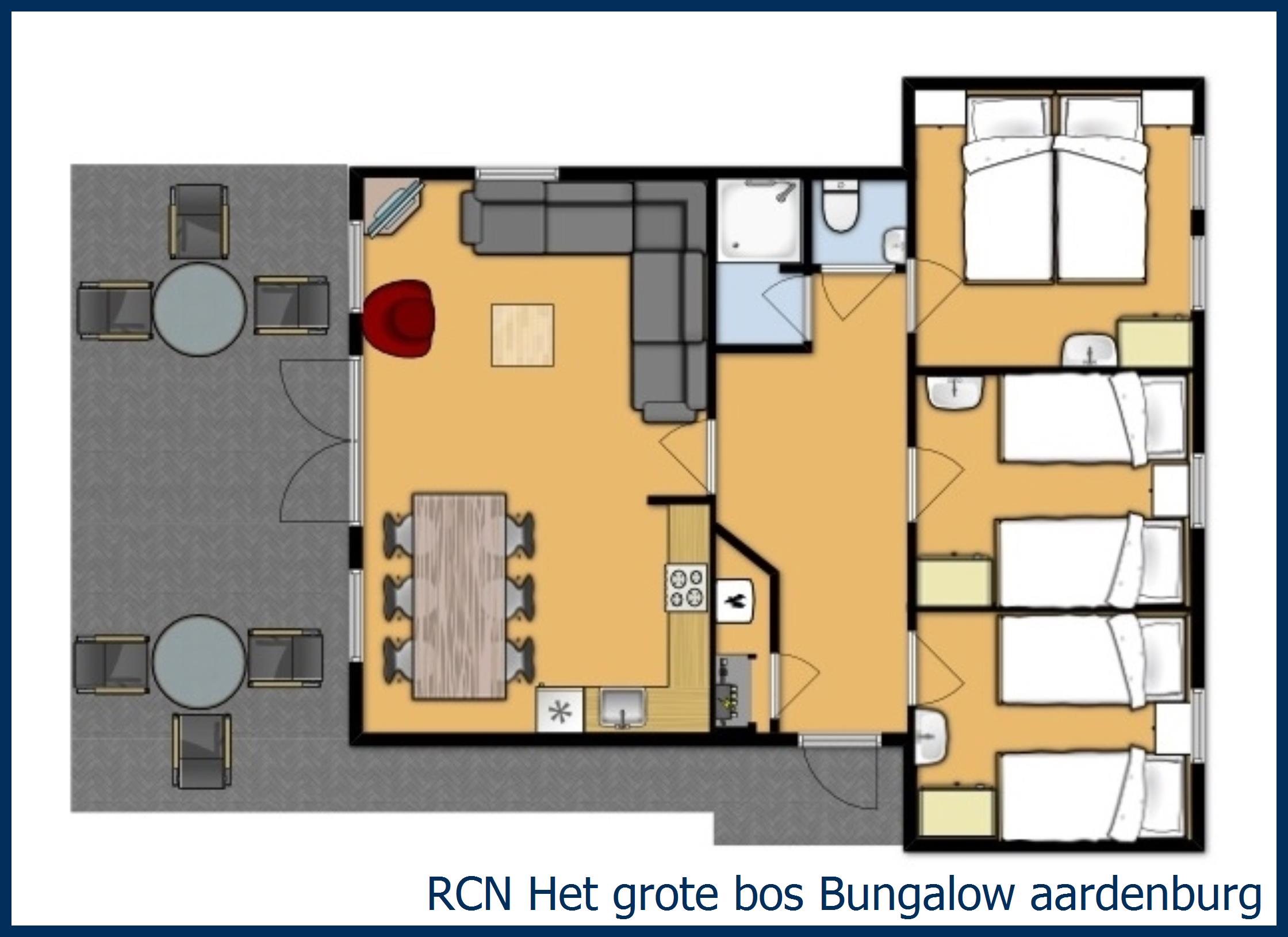 Bungalow Aardenburg in Het Grote Bos