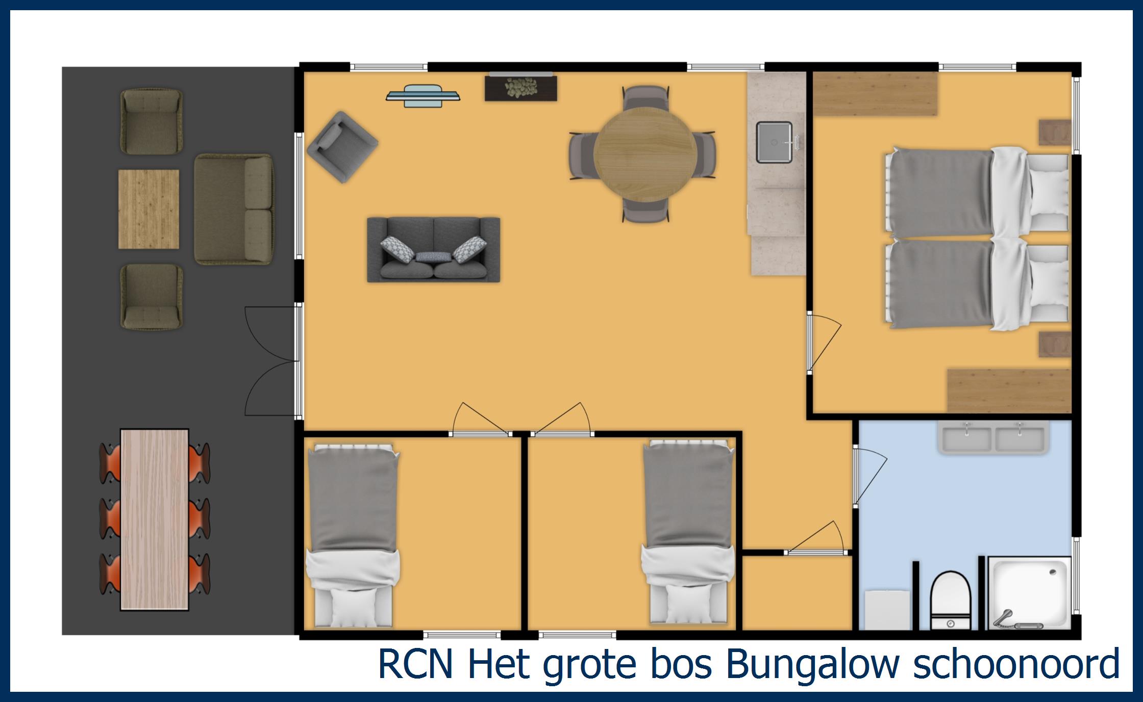 Bungalow schoonoord in Het Grote Bos