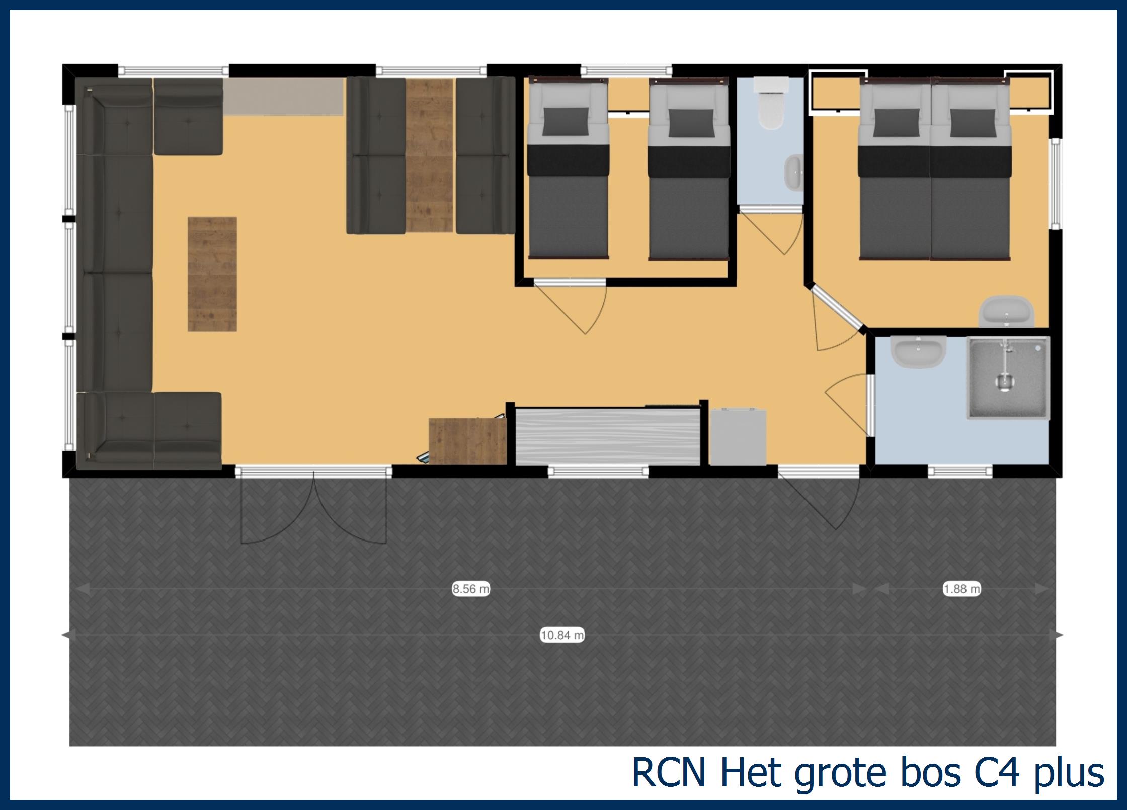 Chalet rijsenburg C4 plus in Het Grote Bos