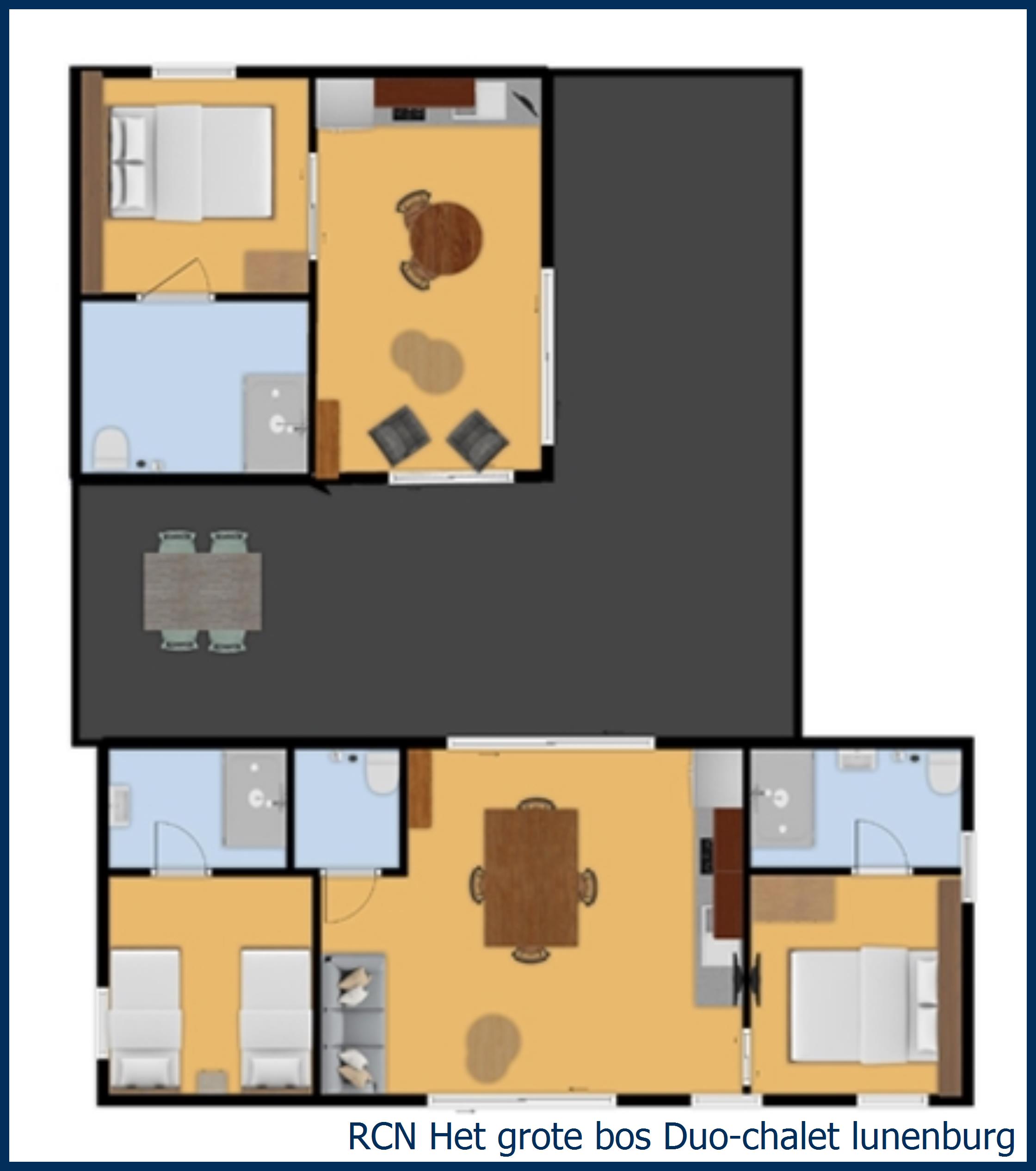 Blokhut Duo- lunenburg in Het Grote Bos