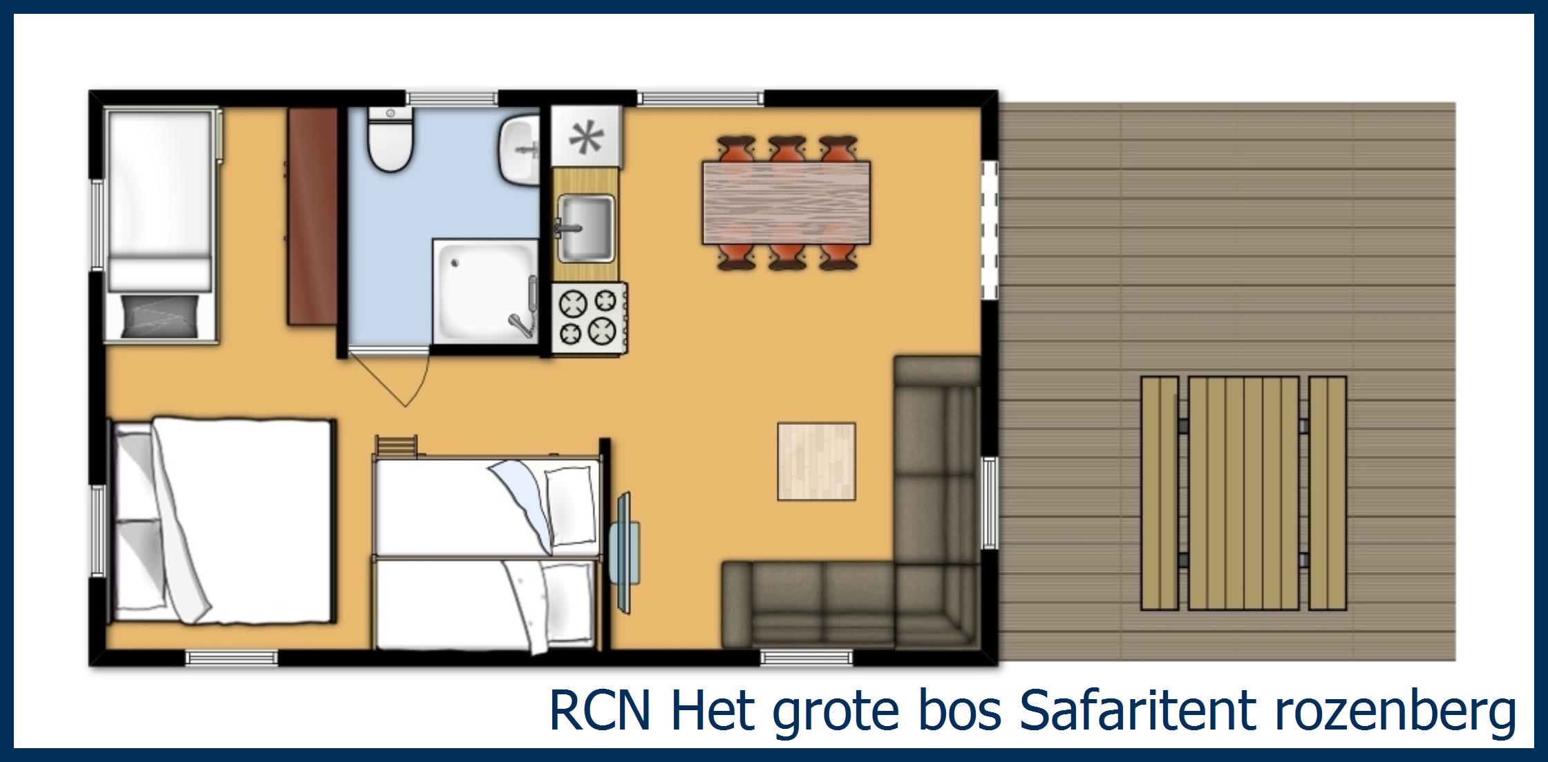 Safaritent Rozenberg in Het Grote Bos