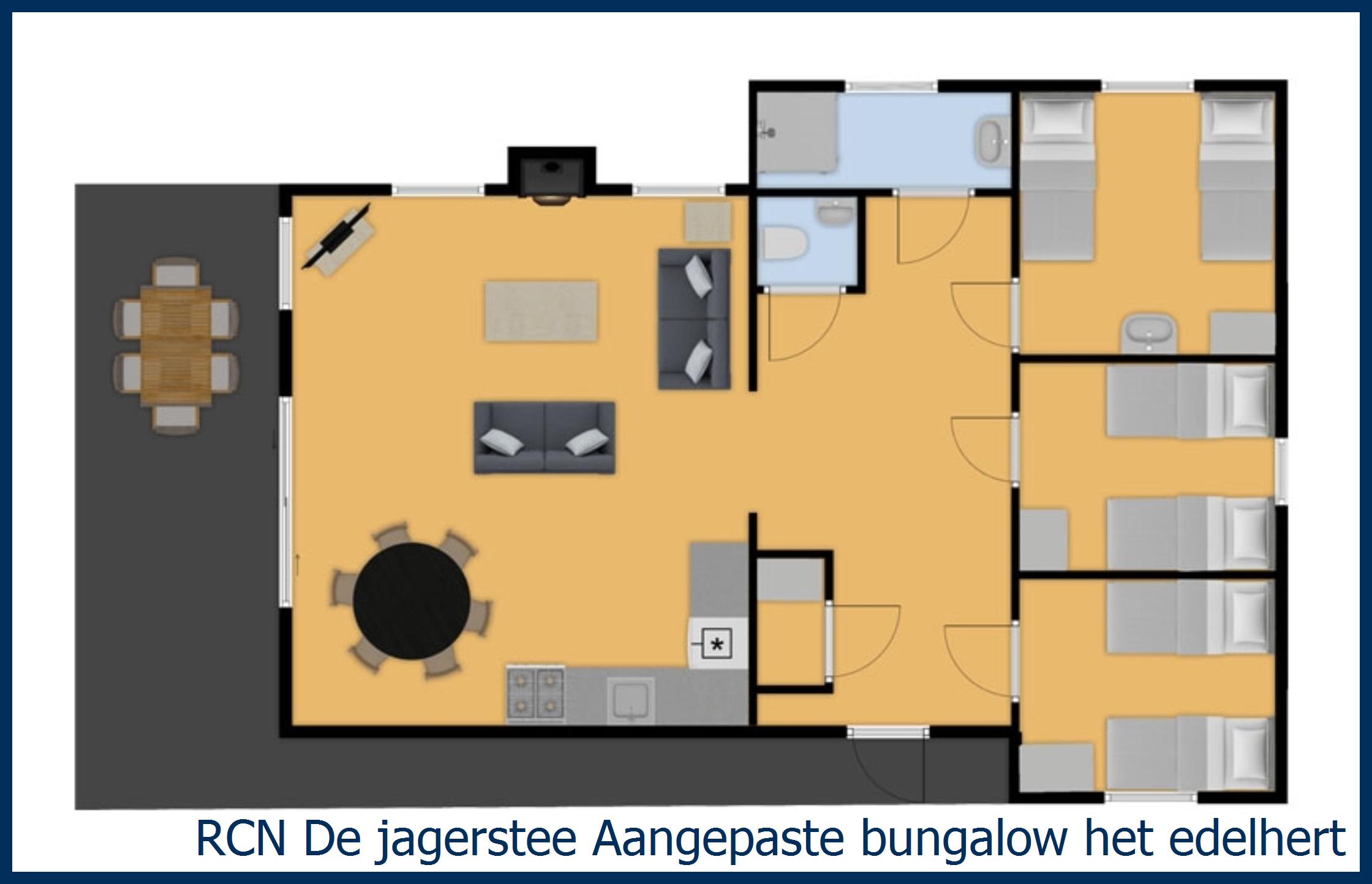 Bungalow Aangepaste  het edelhert in De Jagerstee