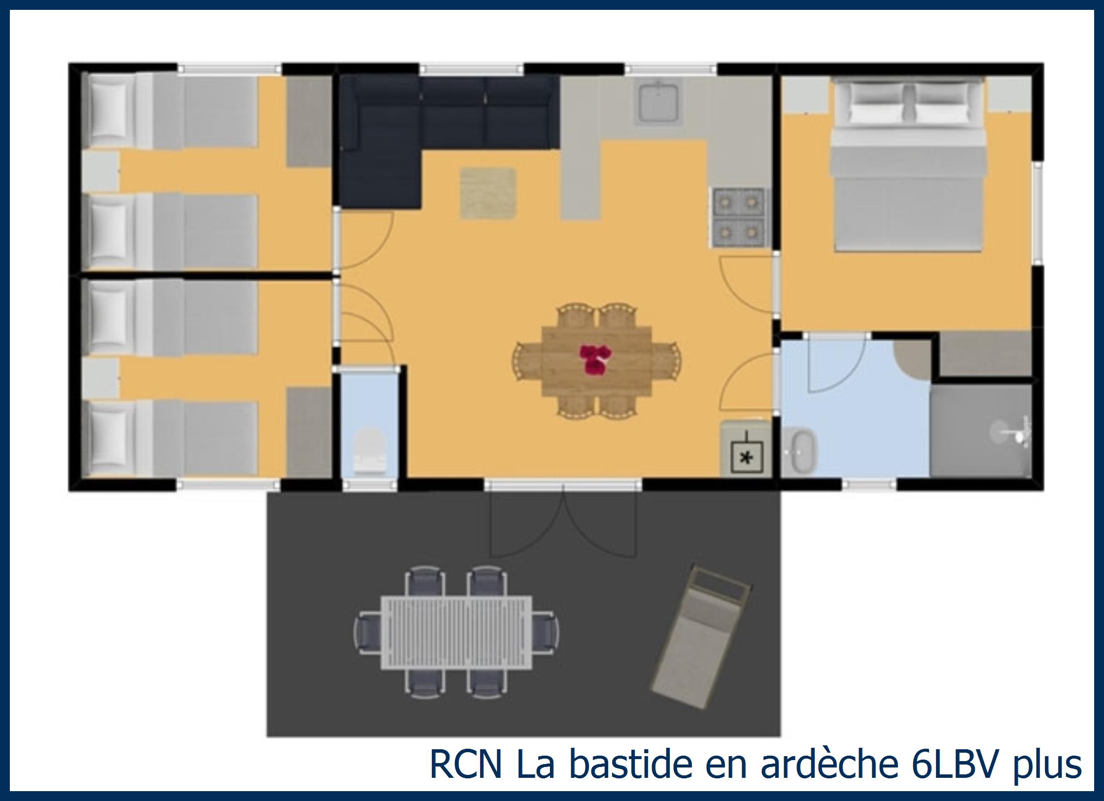 Mobil home acacia 6LBV plus in La Bastide en Ardèche