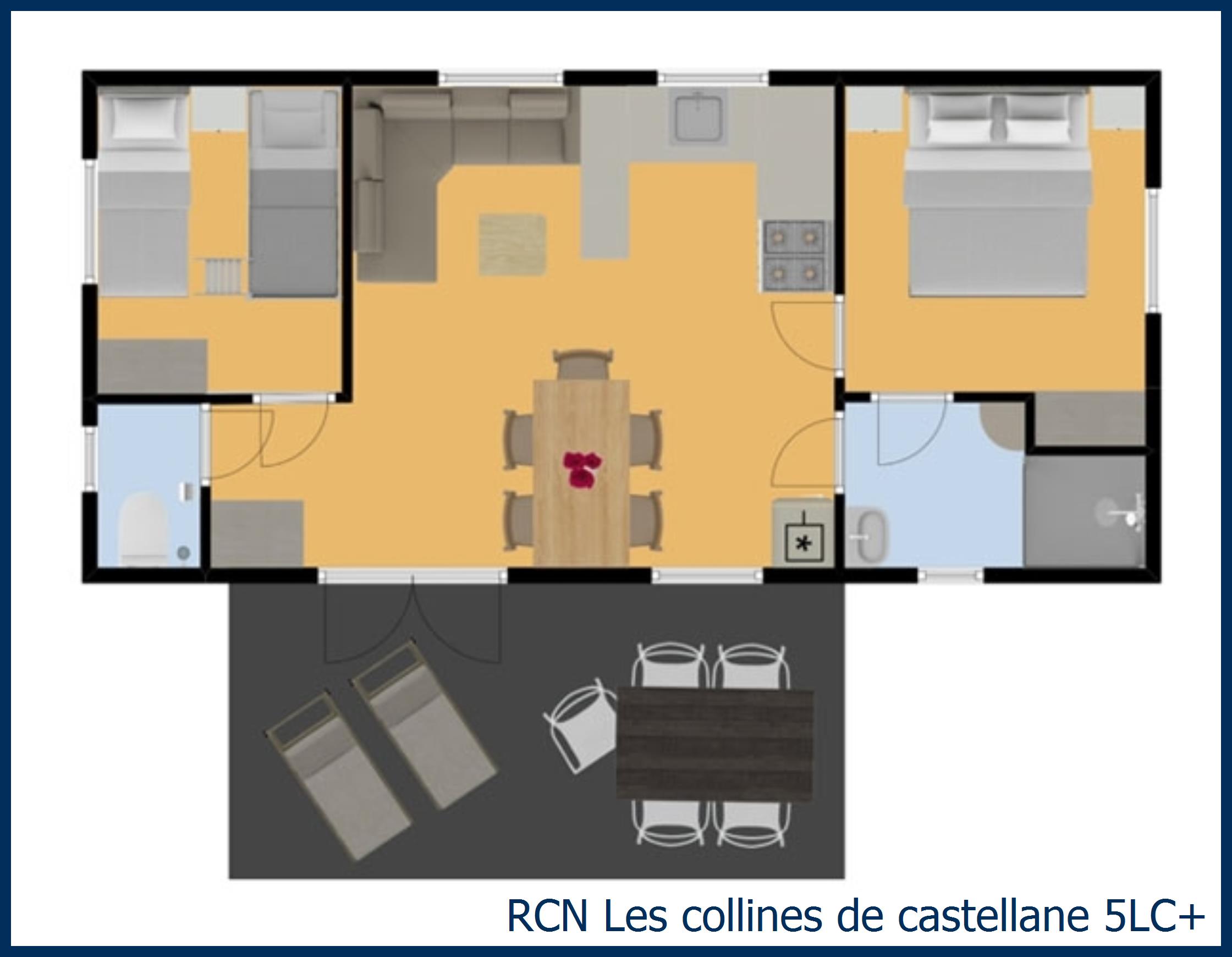 Mobil home basilic 5LC+ in Les Collines de Castellane