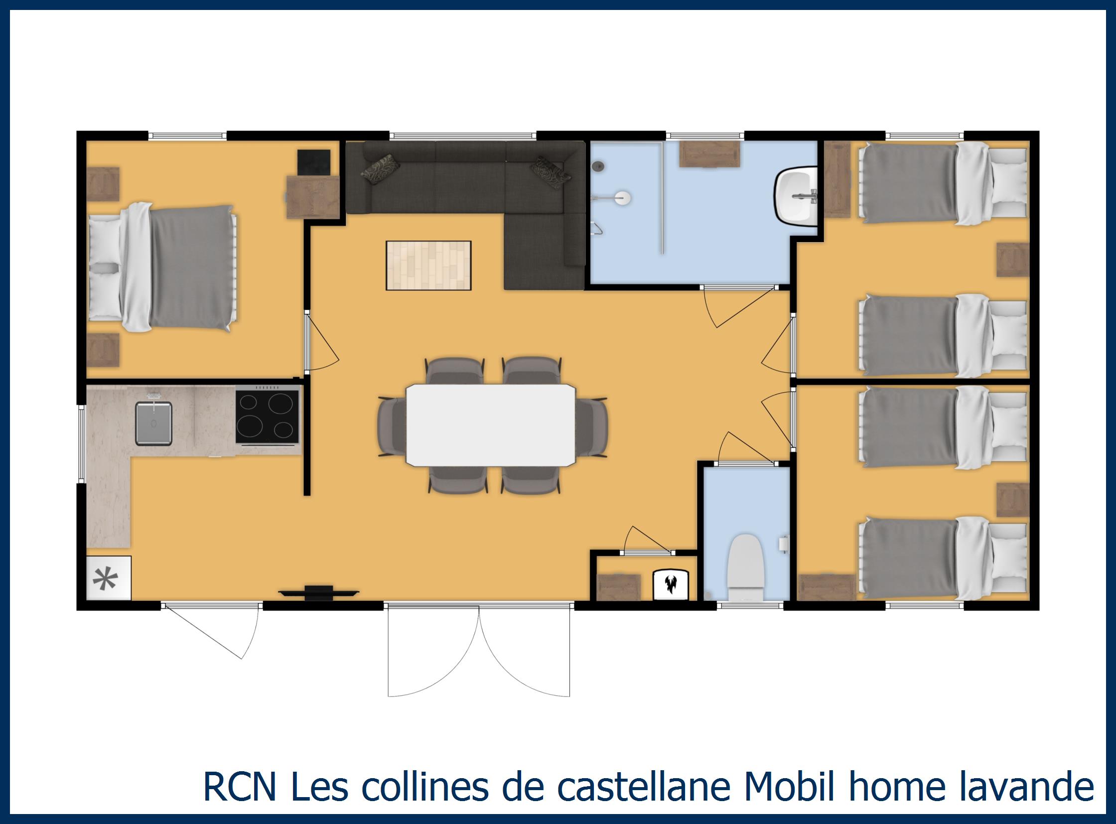 Stacaravan Mobil home lavande in Les Collines de Castellane