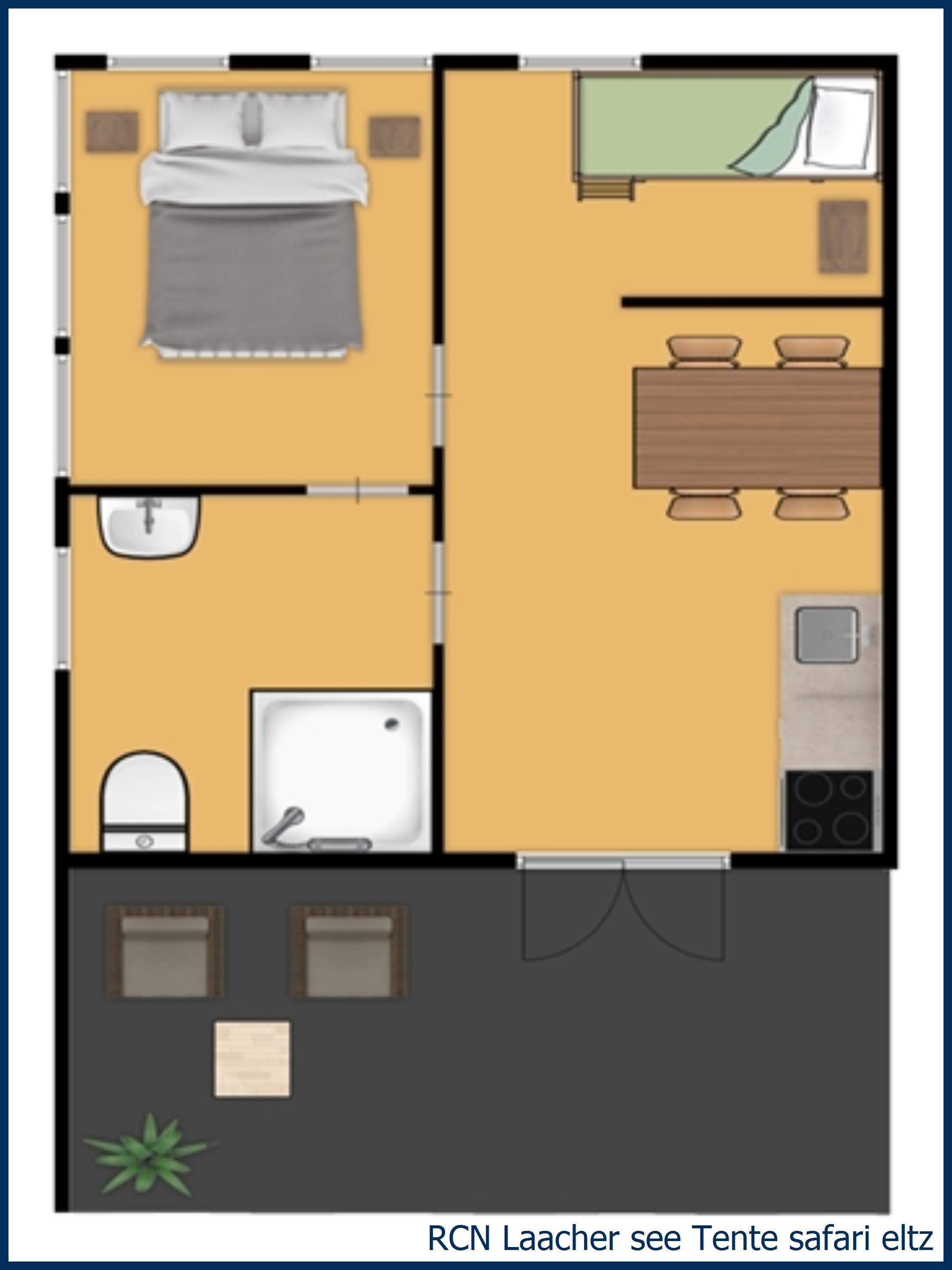 Tente safari lodge Laurier Tente safari eltz à Laacher see