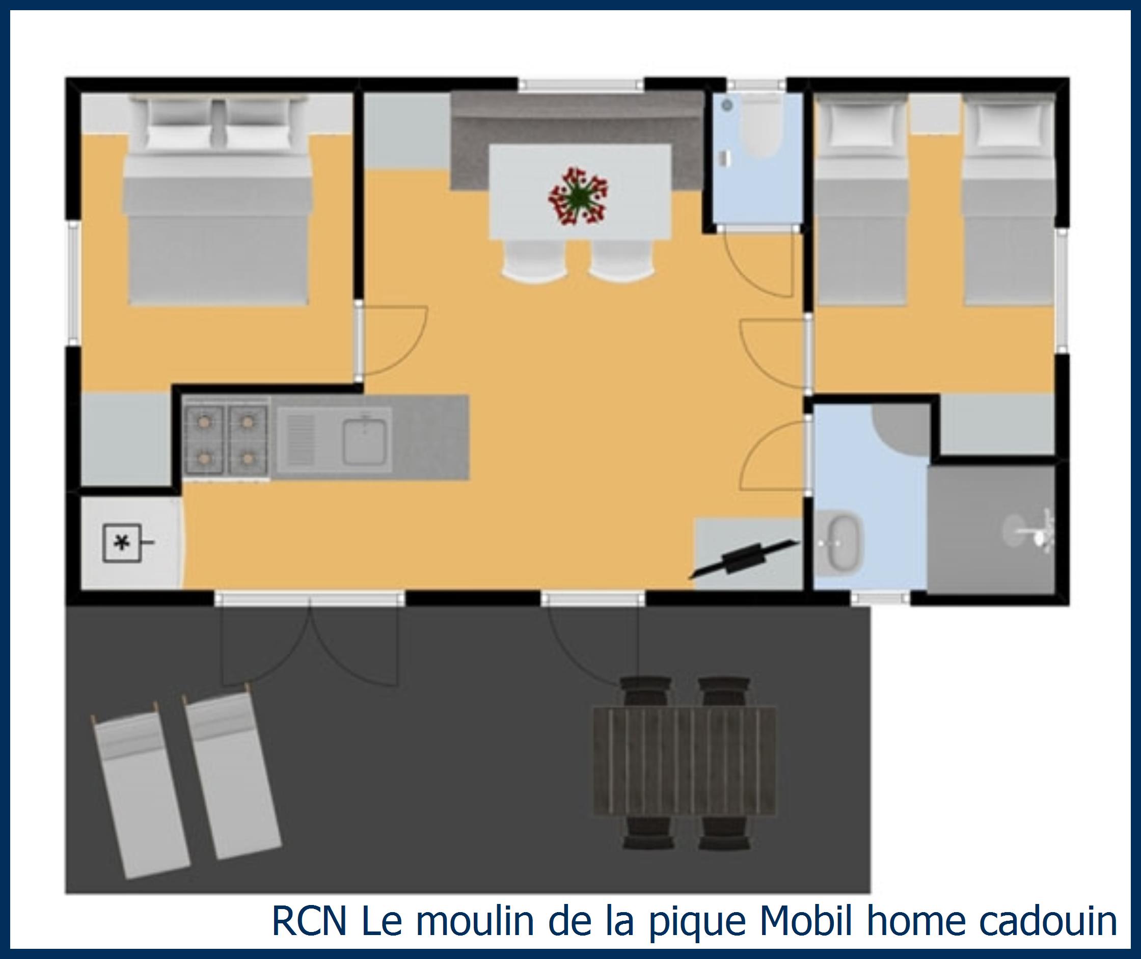 Stacaravan Mobil home Cadouin in Le Moulin de la Pique