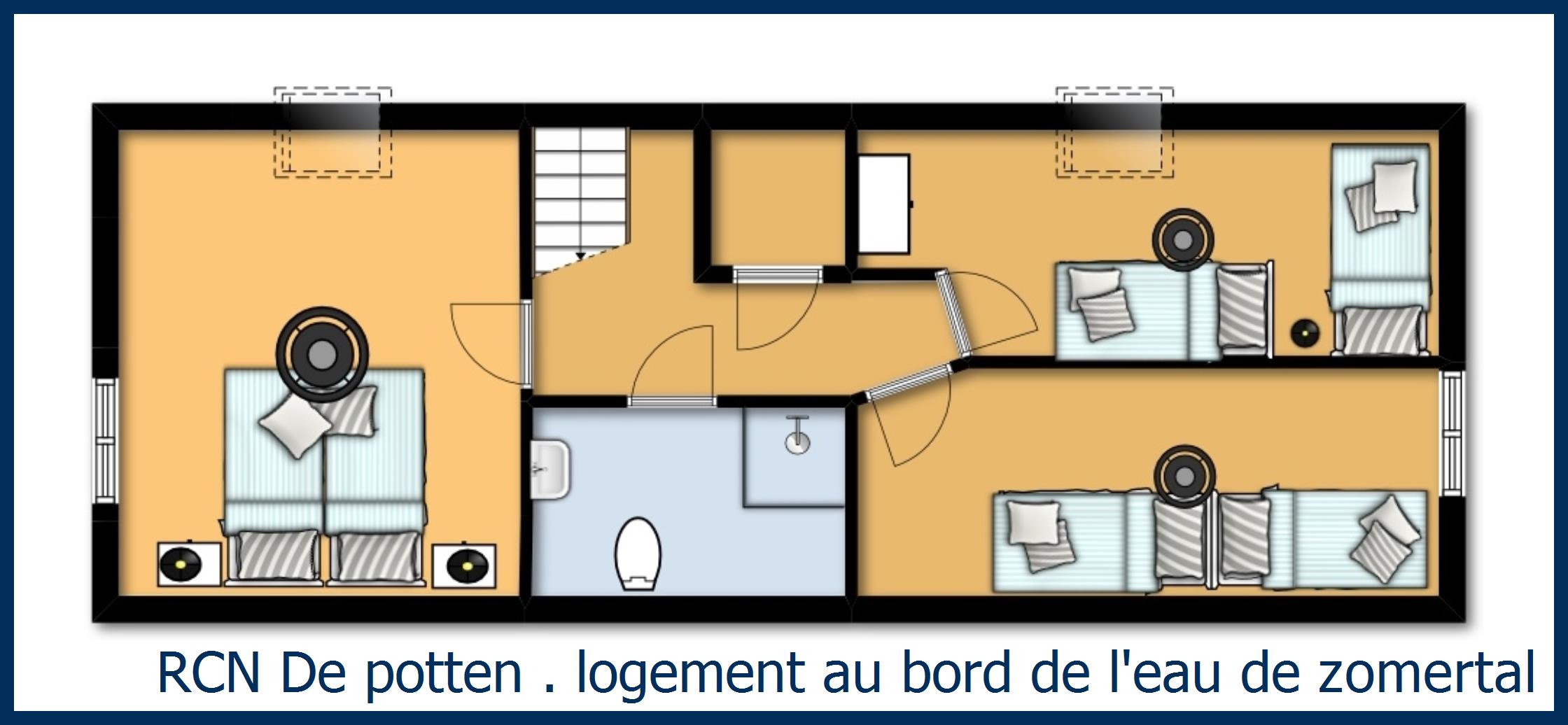 Cottage Bord de Lac  Renové . logement au bord de l'eau de zomertaling à De Potten