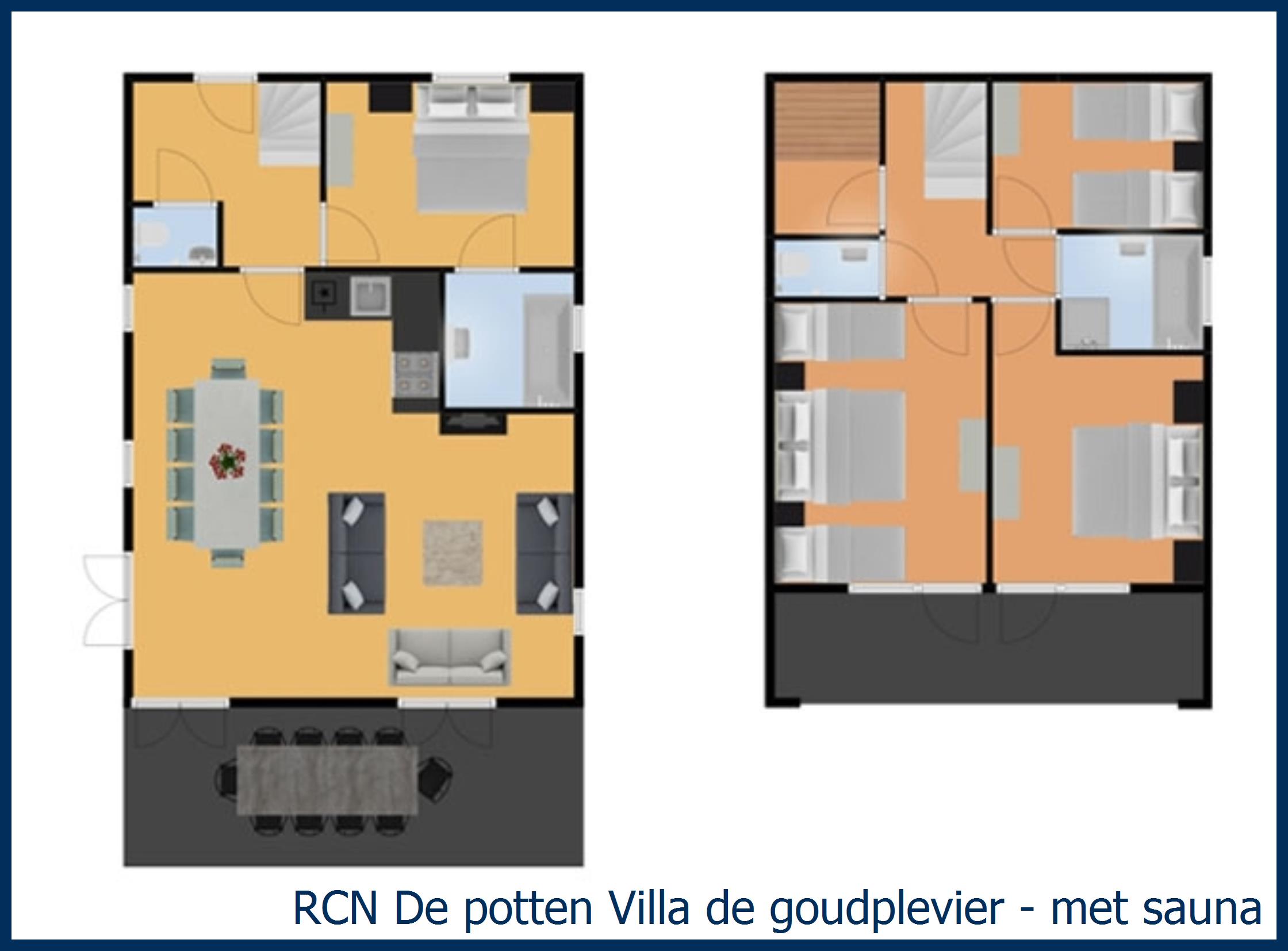 Bungalow Villa de Goudplevier - met sauna in De Potten