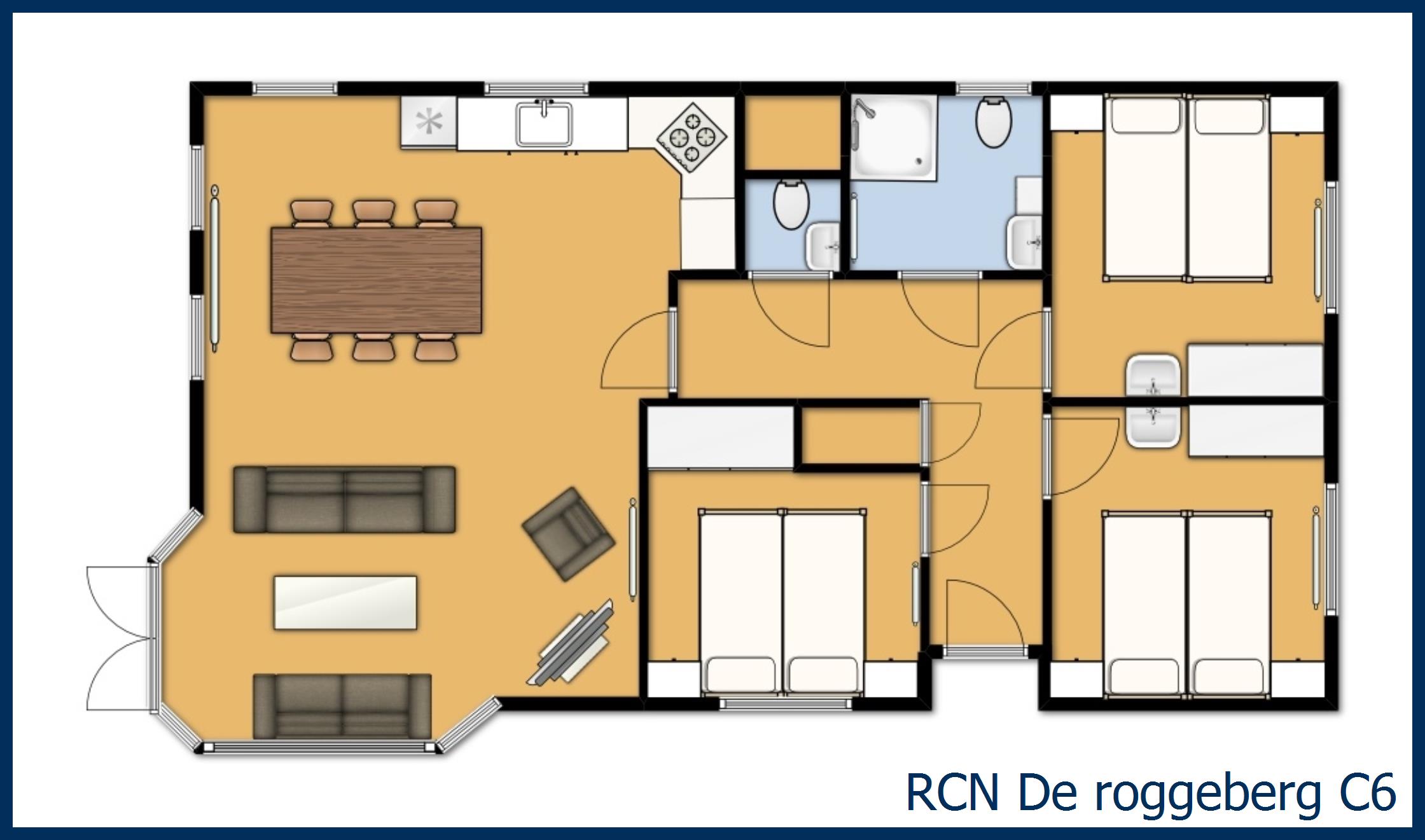 Chalet de grenspoel C6 in De Roggeberg