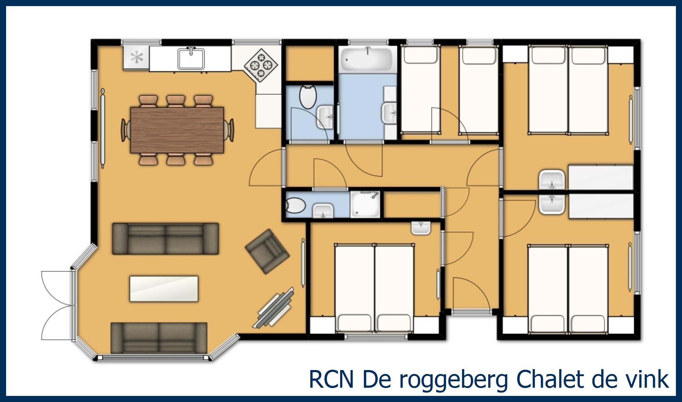 Blokhut de vink in De Roggeberg