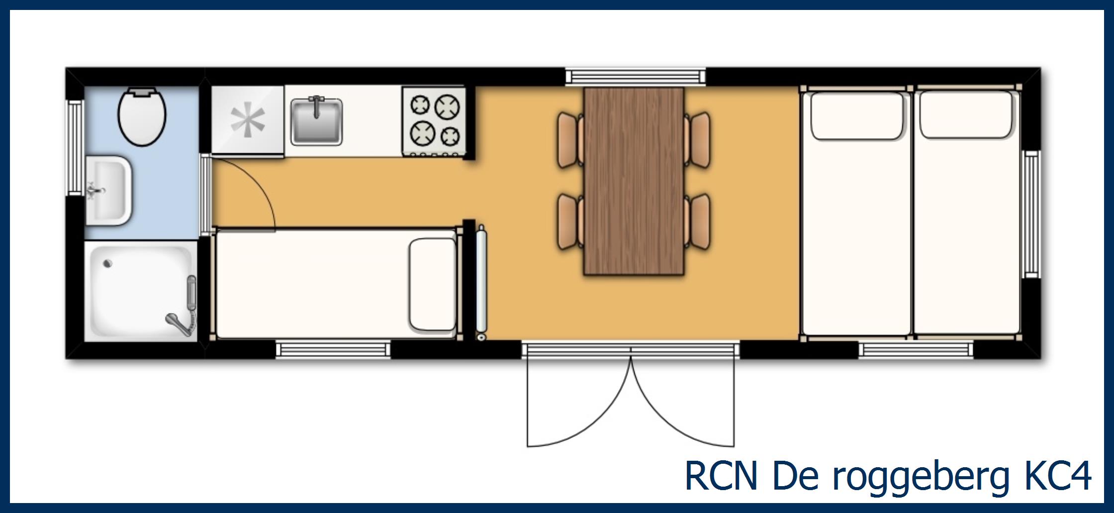 Kampeerchalet de klapekster KC4 in De Roggeberg