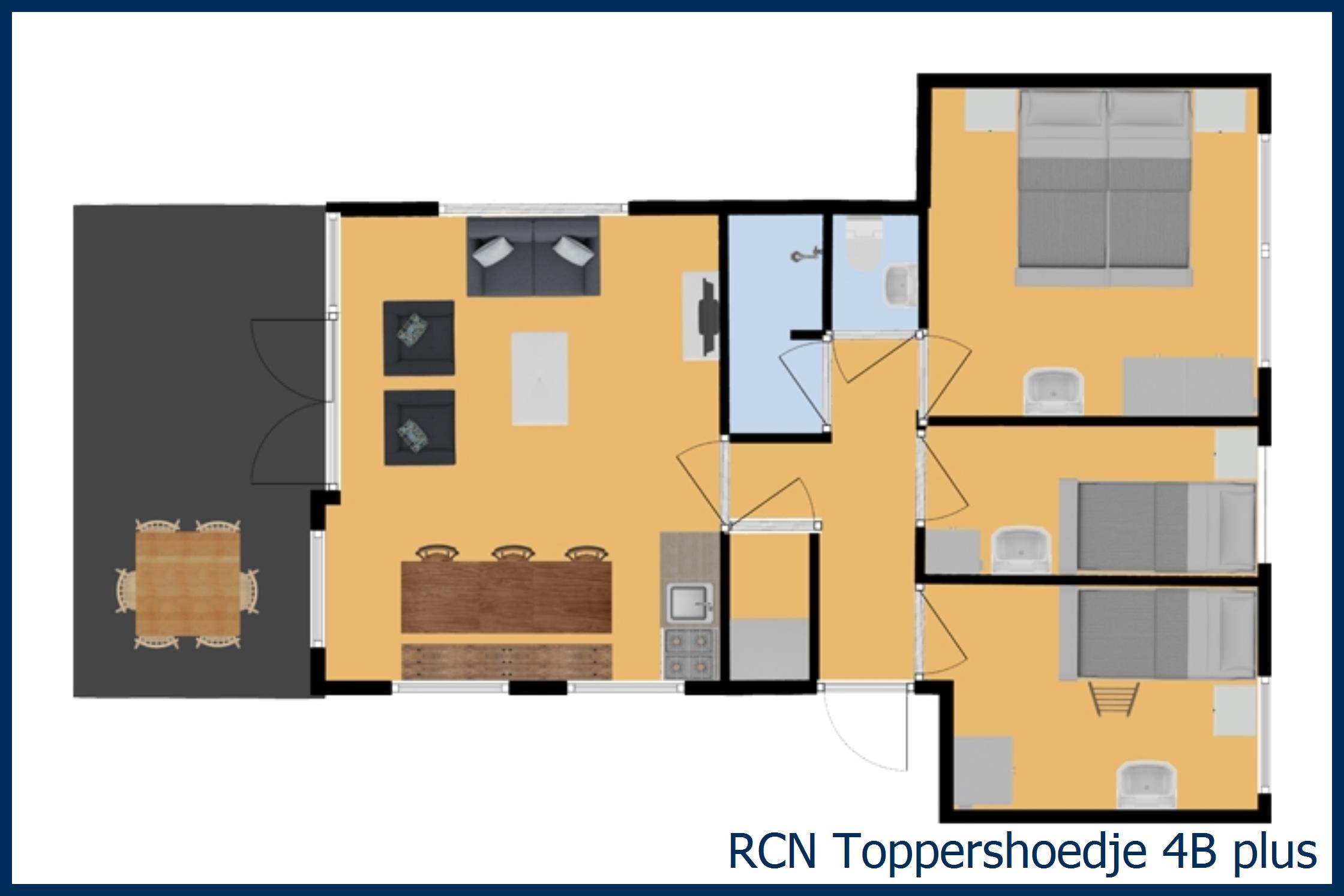 Bungalow renesse 4B plus in Toppershoedje