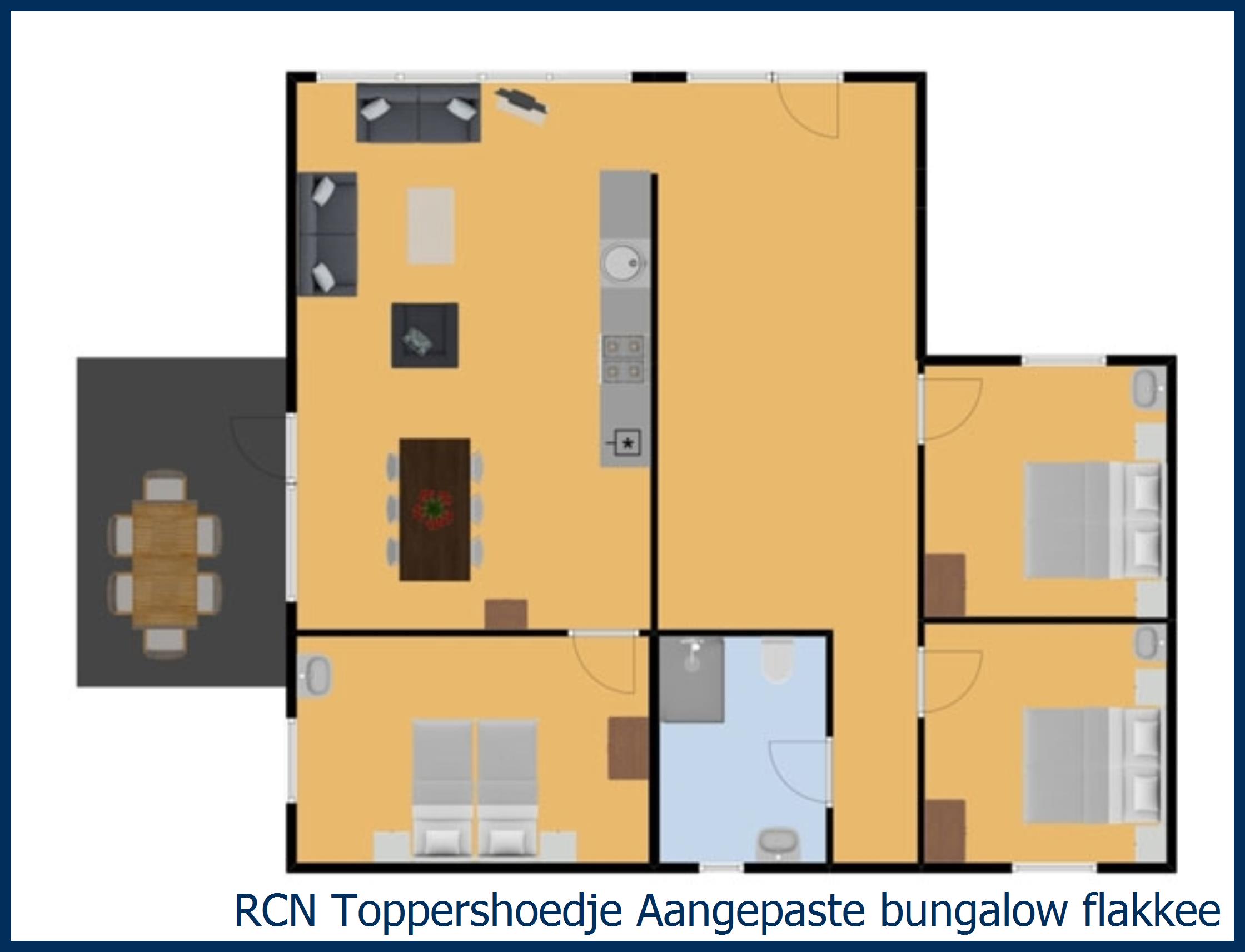 Bungalow Aangepaste  flakkee in Toppershoedje