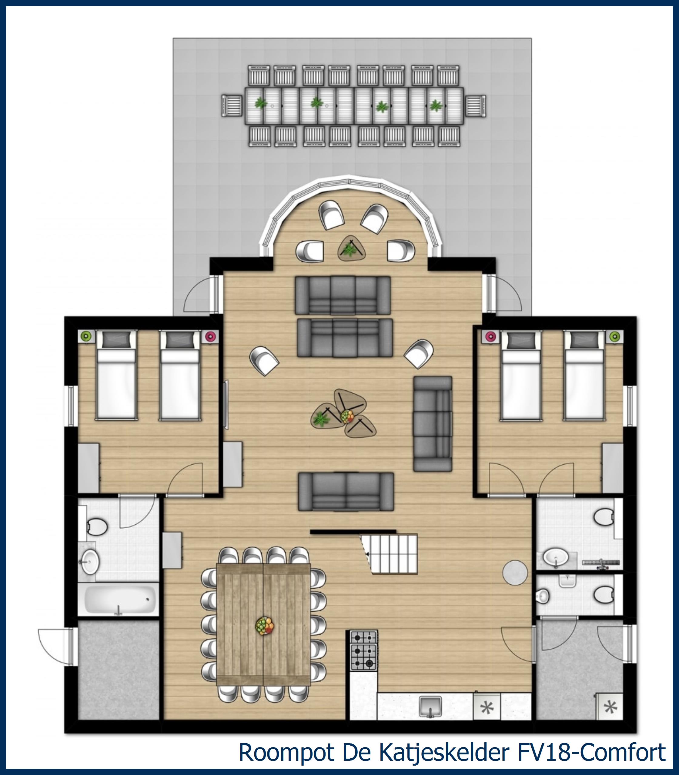 Bungalow FV18-Comfort à De Katjeskelder