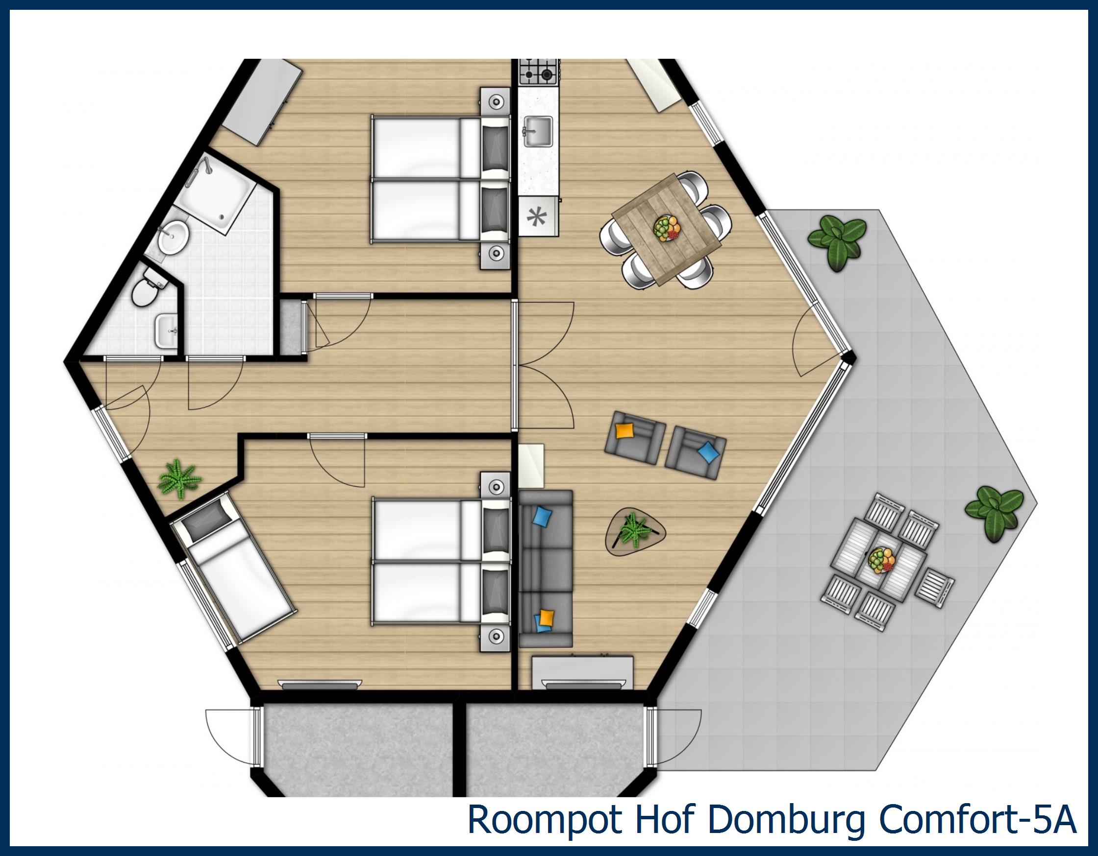 Bungalow Comfort-5A à Hof Domburg