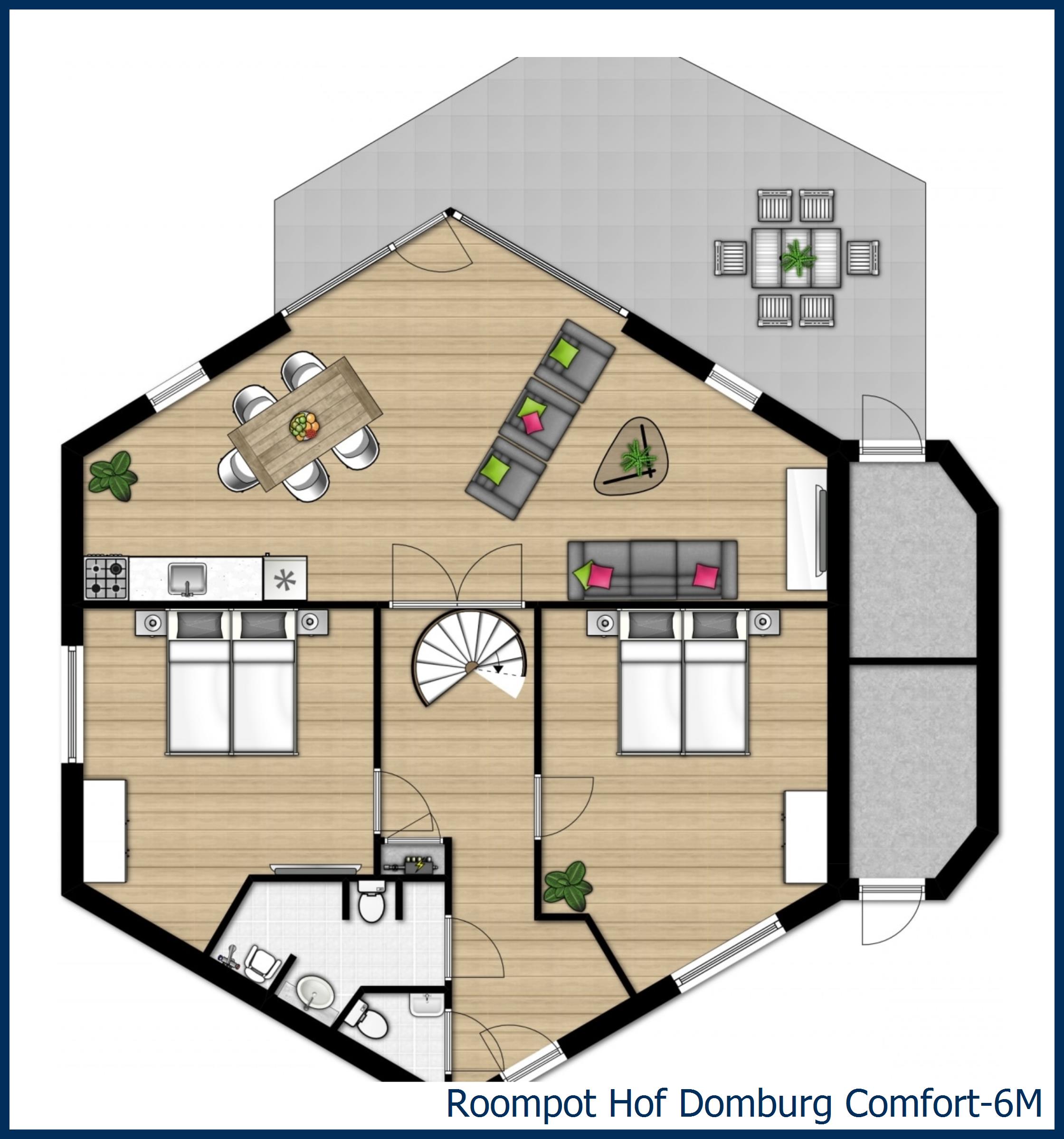 Comfort 6M Comfort-6M à Hof Domburg