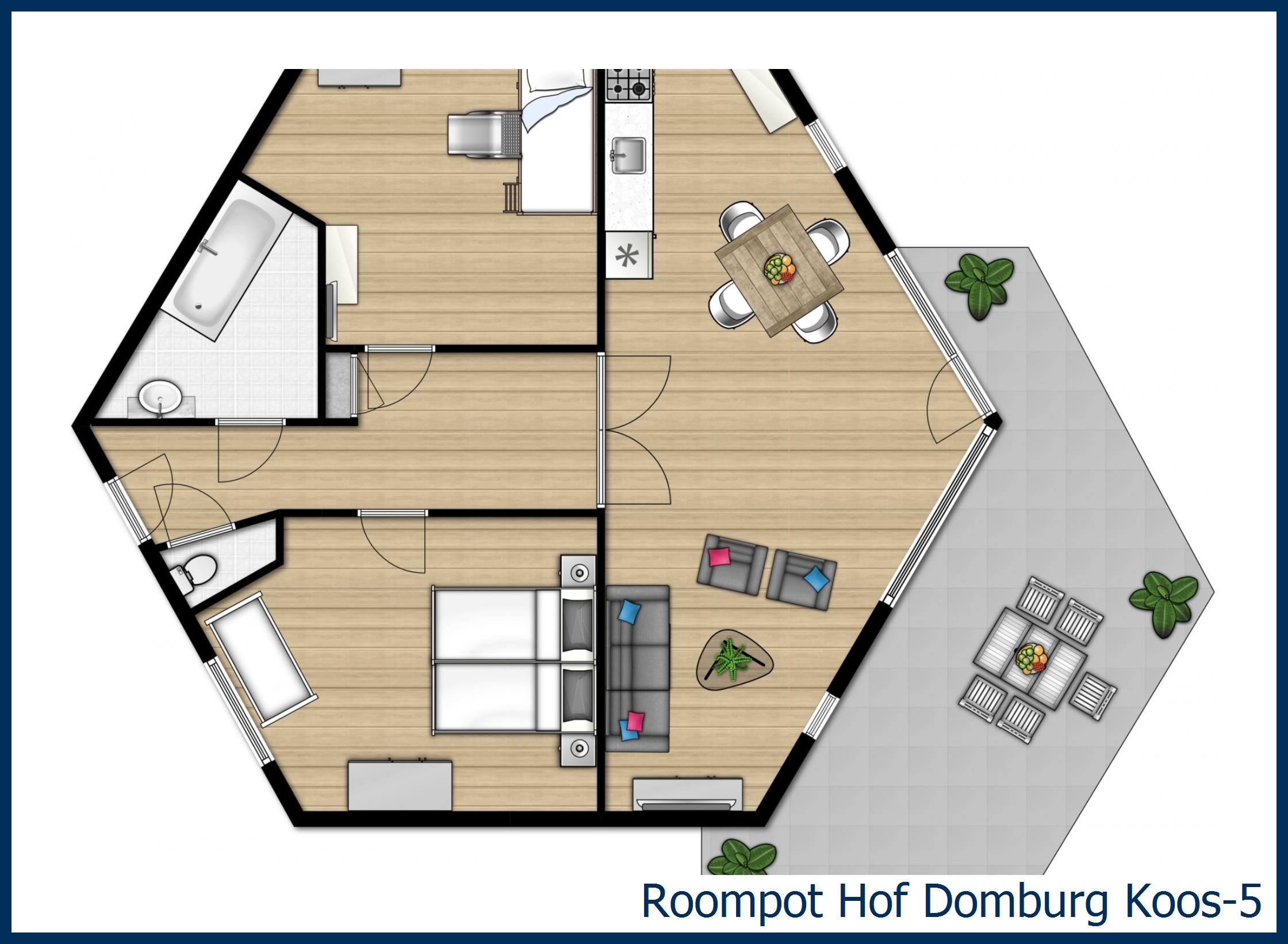 Bungalow Koos-5 à Hof Domburg