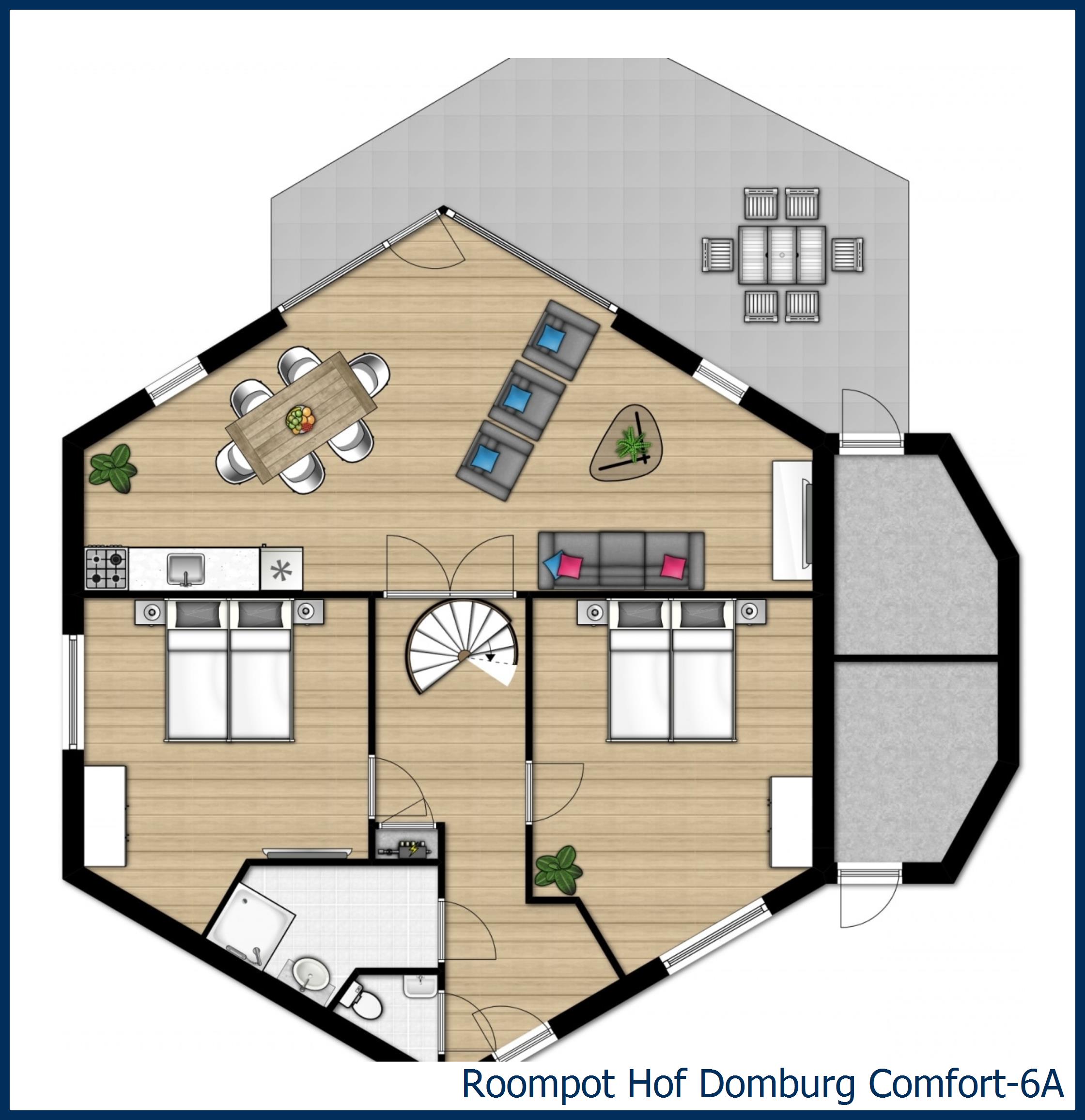 Bungalow Comfort-6A in Hof Domburg