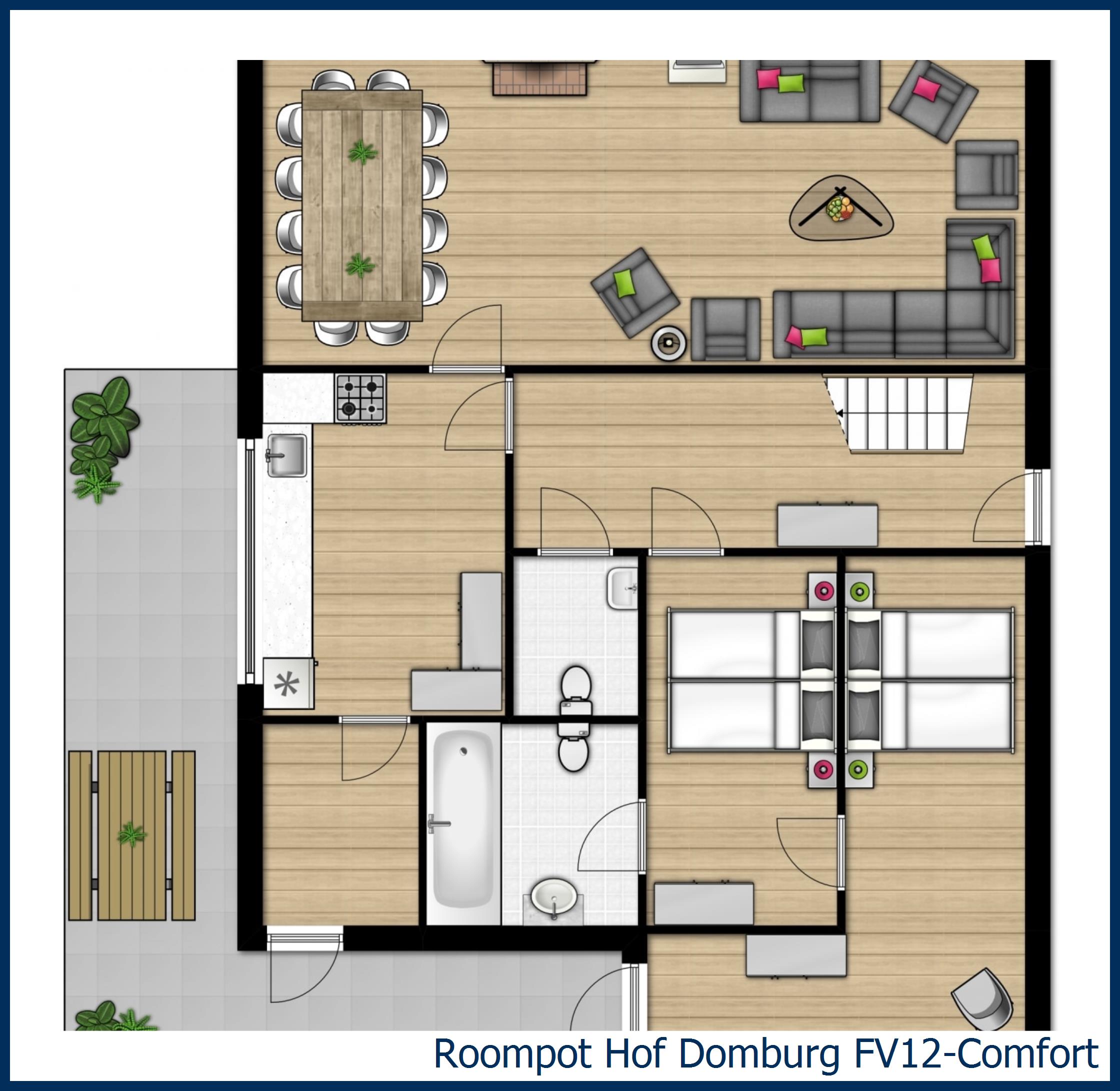 Bungalow FV12-Comfort in Hof Domburg