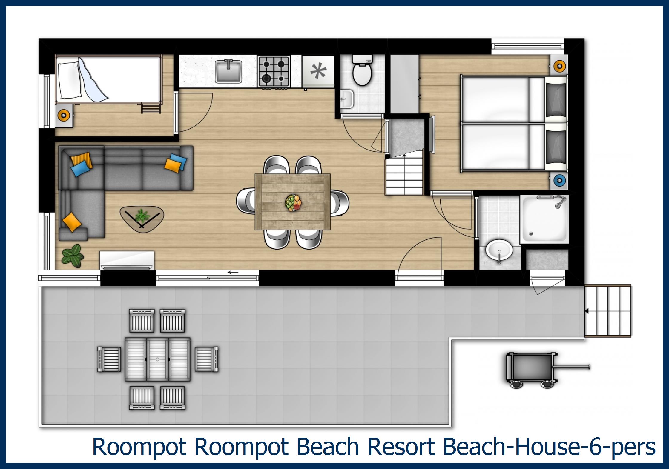 Beach House Beach-House-6-pers à Beach Resort