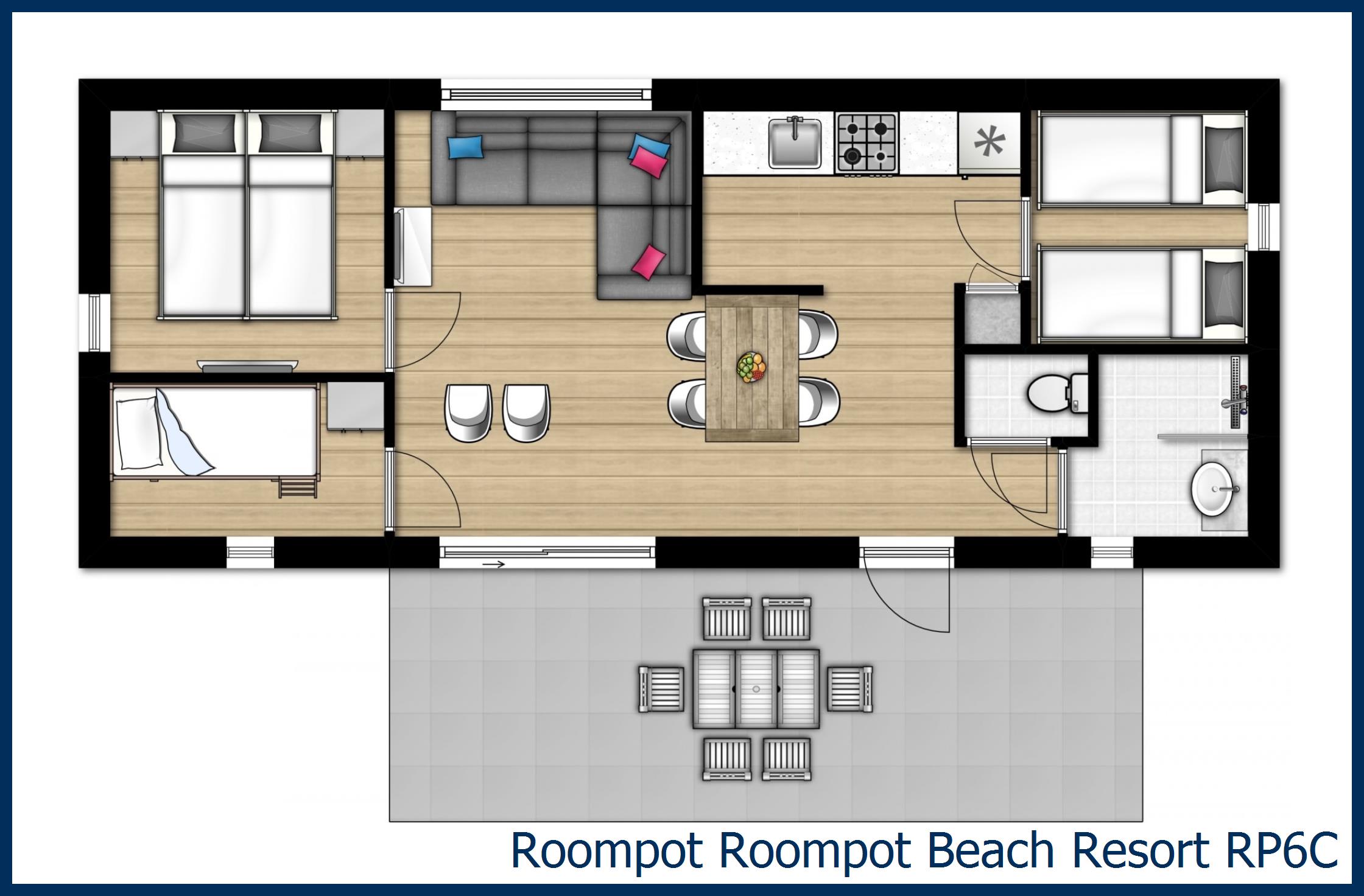Chalet RP6C in Beach Resort