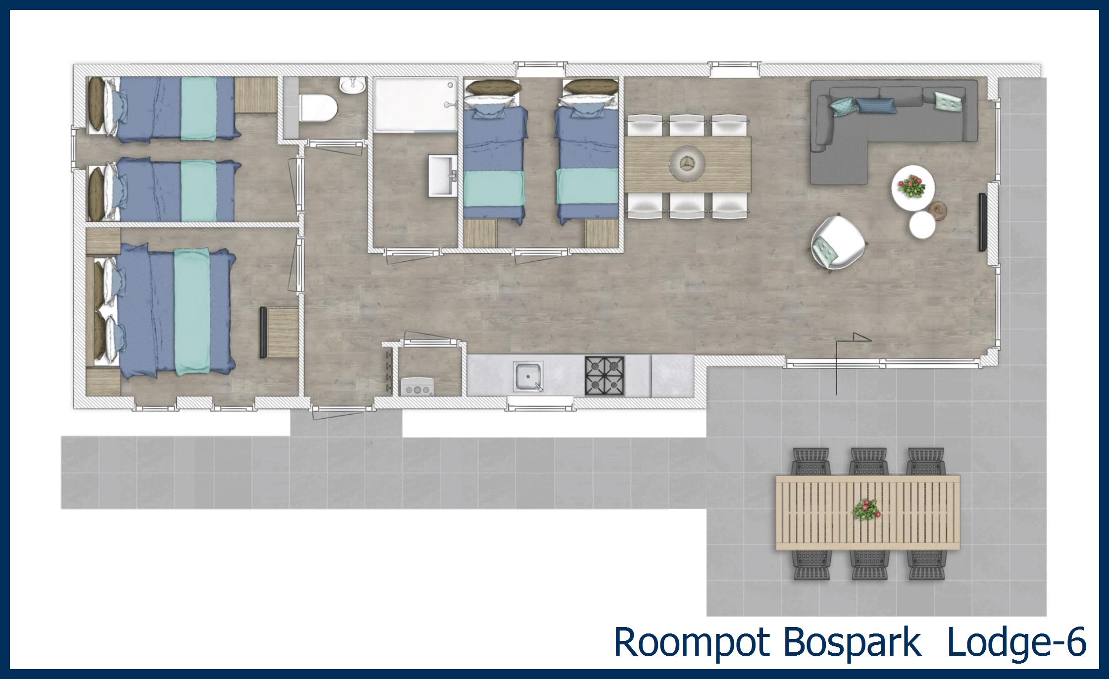 Lodge Lodge-6 à Bospark 't Wolfsven